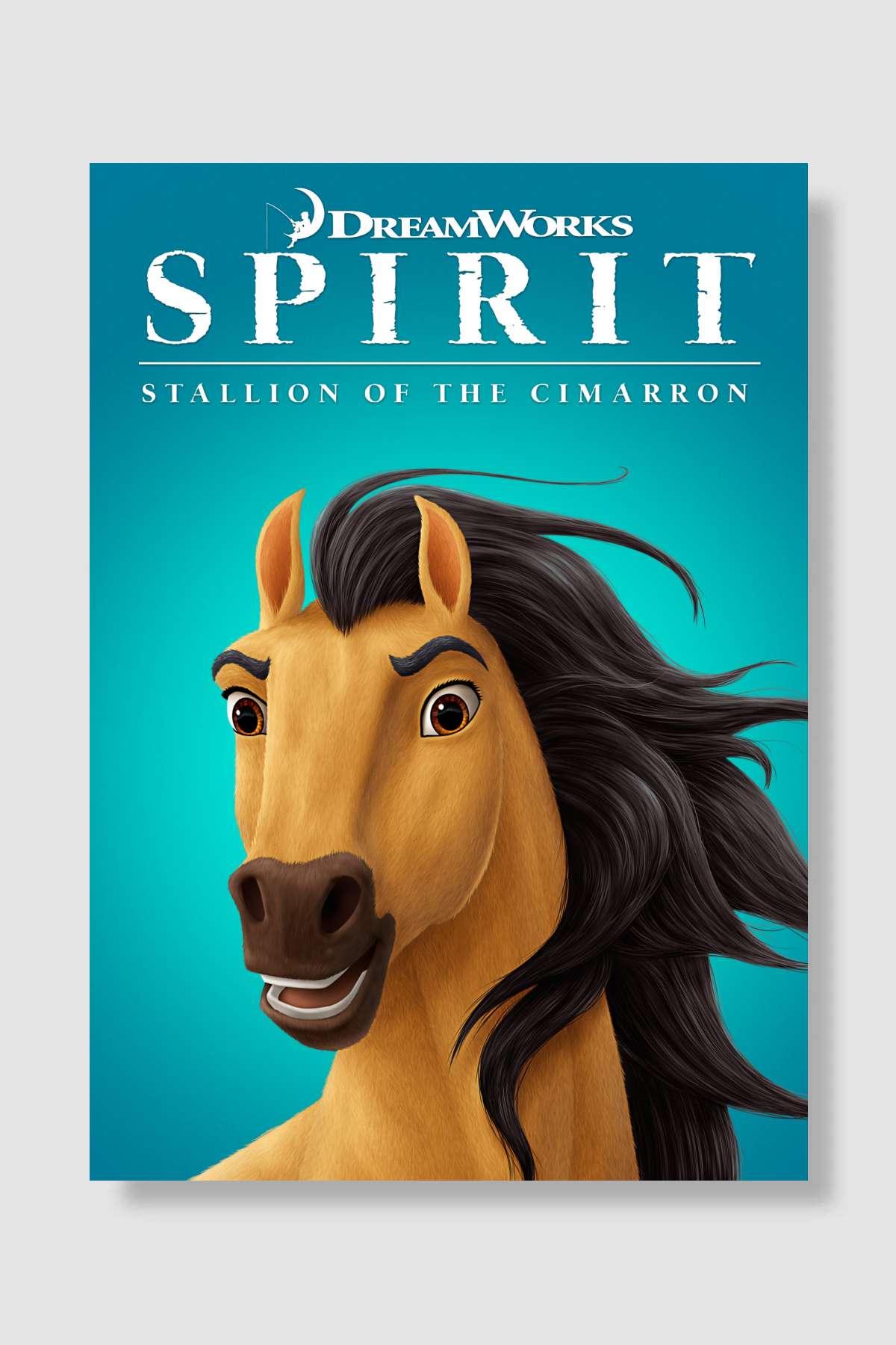 Özgür Ruh - Spirit: Stallion of the Cimarron Film Poster Çerçevesiz Yüksek Kalite Film Afiş Duvar Poster