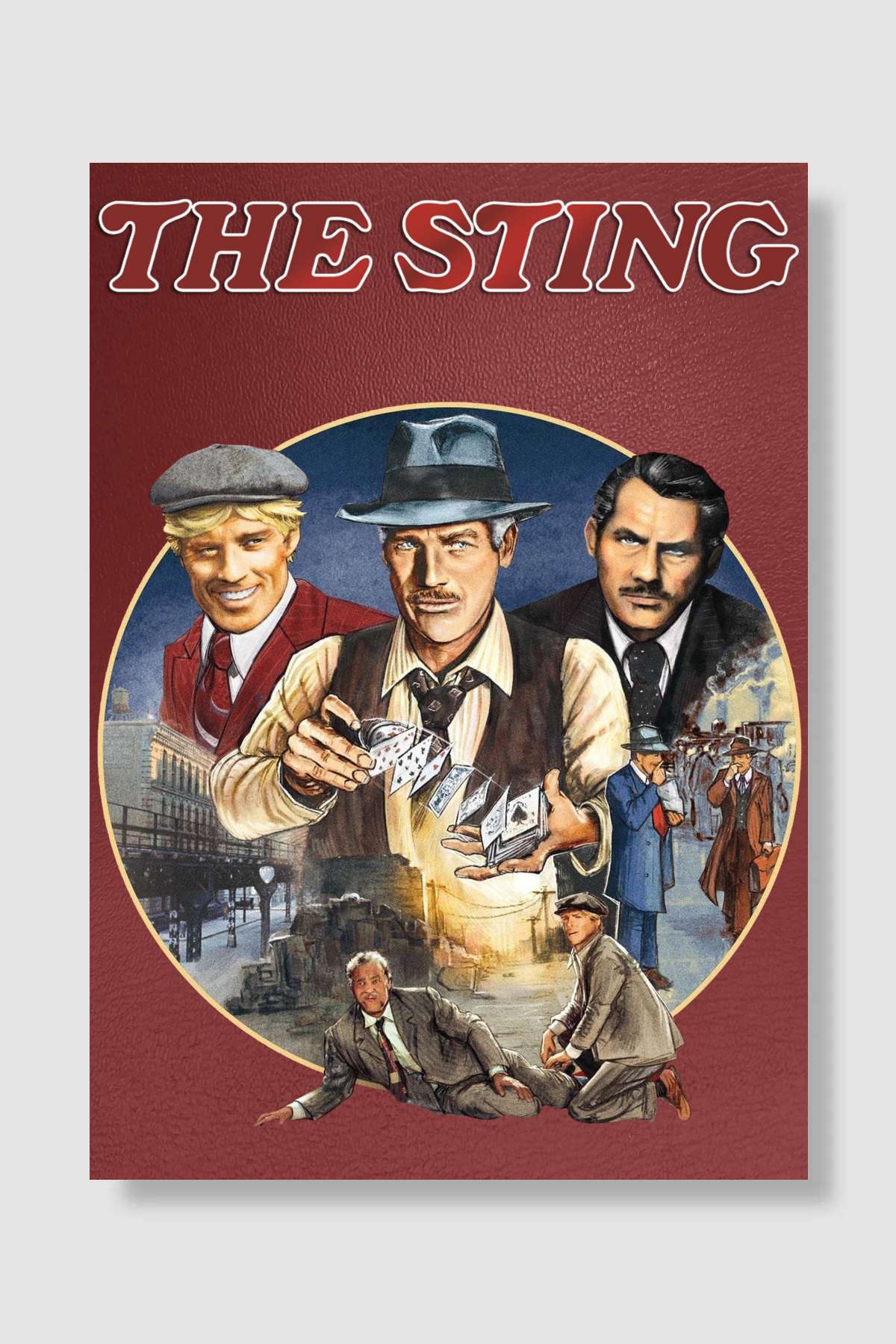 Belalılar - The Sting Film Poster Çerçevesiz Yüksek Kalite Film Afiş Duvar Poster
