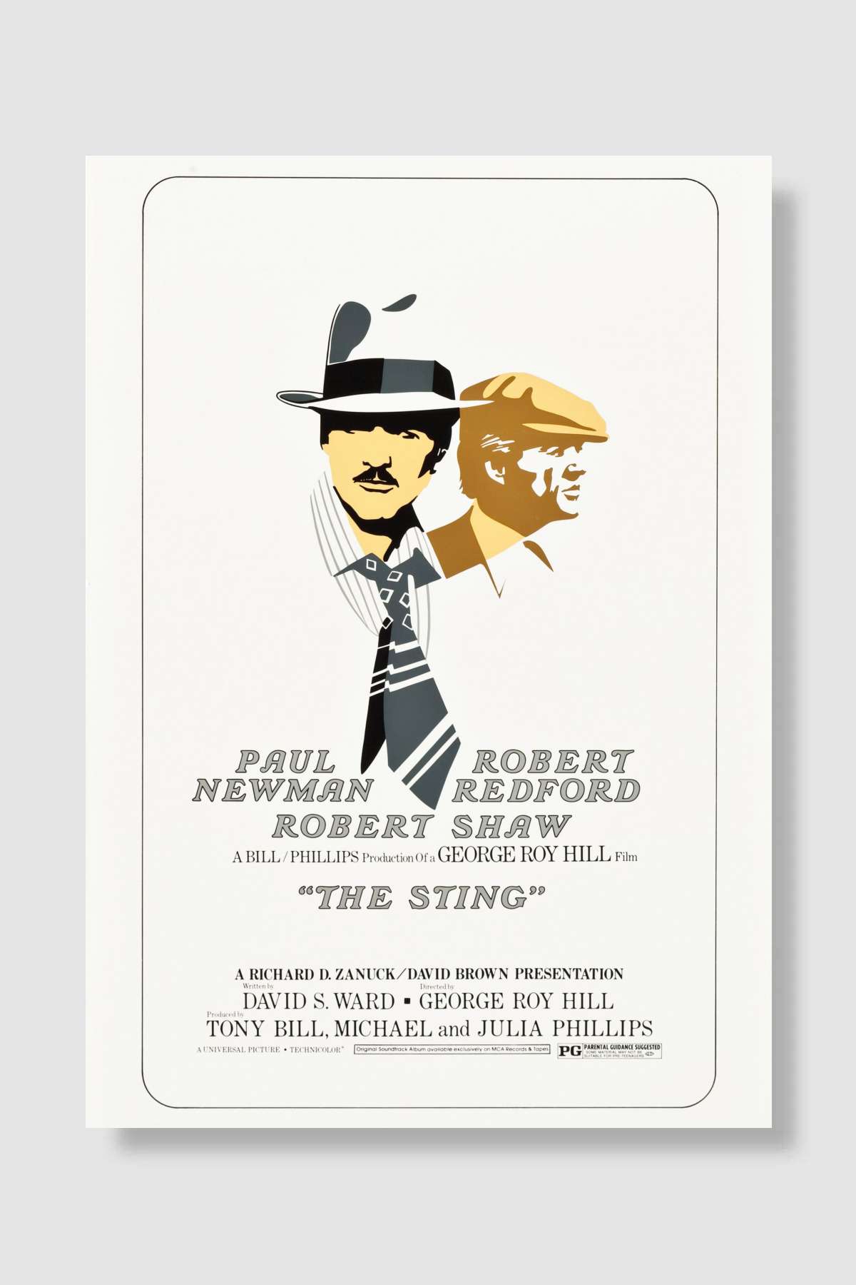 Belalılar - The Sting Film Poster Çerçevesiz Yüksek Kalite Film Afiş Duvar Poster