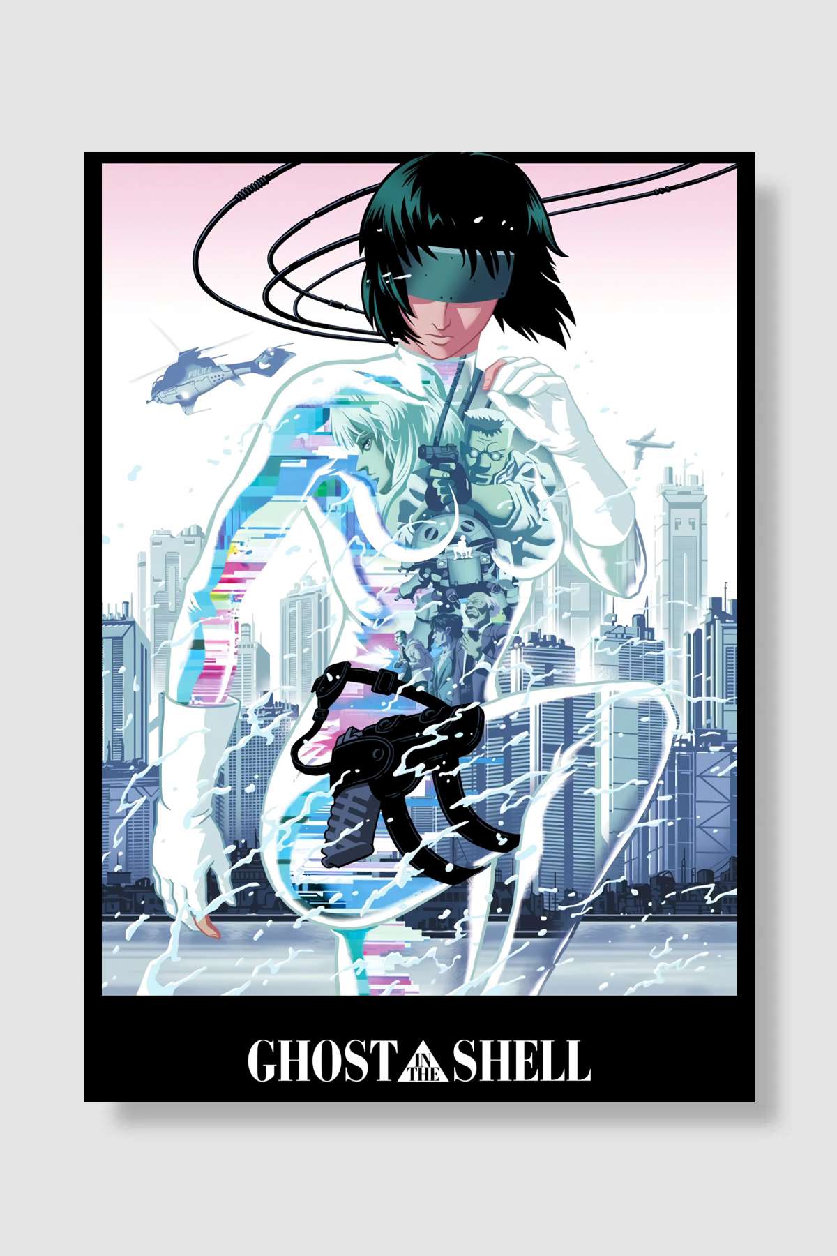 Kabuktaki Hayalet - GHOST IN THE SHELL Film Poster Çerçevesiz Yüksek Kalite Film Afiş Duvar Poster
