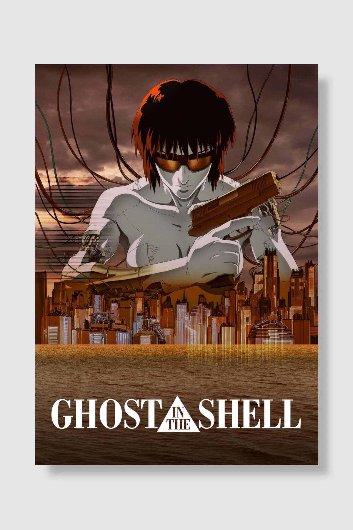 Kabuktaki Hayalet - GHOST IN THE SHELL Film Poster Çerçevesiz Yüksek Kalite Film Afiş Duvar Poster