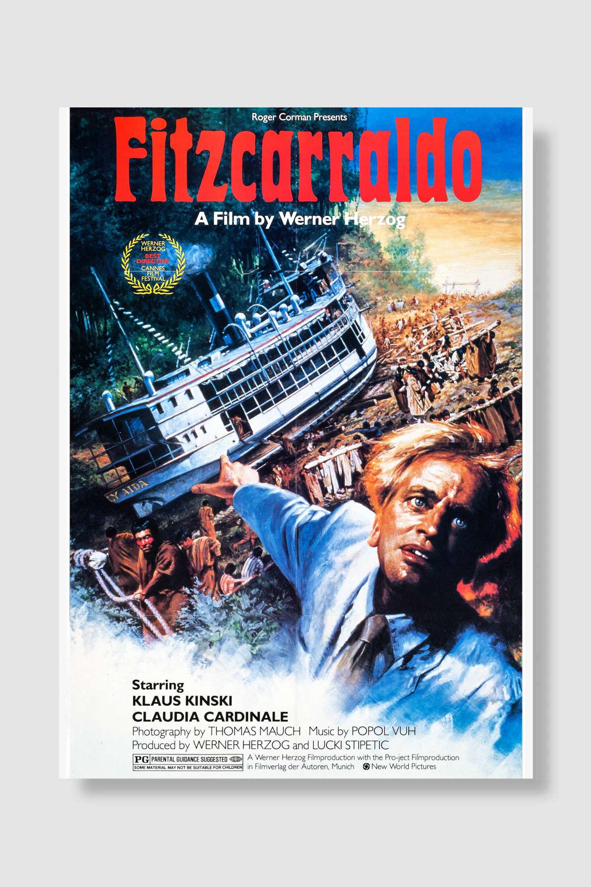 Fitzcarraldo Film Poster Çerçevesiz Yüksek Kalite Film Afiş Duvar Poster