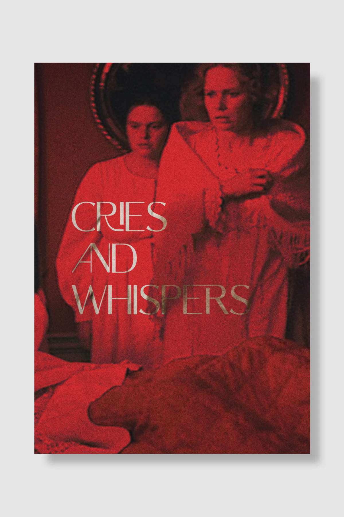 Çığlıklar ve Fısıltılar - Viskningar och rop Film Poster Çerçevesiz Yüksek Kalite Film Afiş Duvar Poster