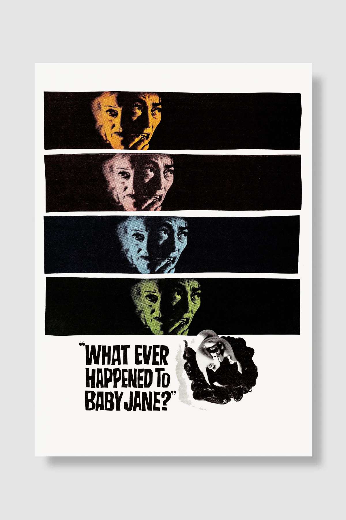 Küçük Bebeğe Ne Oldu? - What Ever Happened to Baby Jane? Film Poster Çerçevesiz Yüksek Kalite Film Afiş Duvar Poster