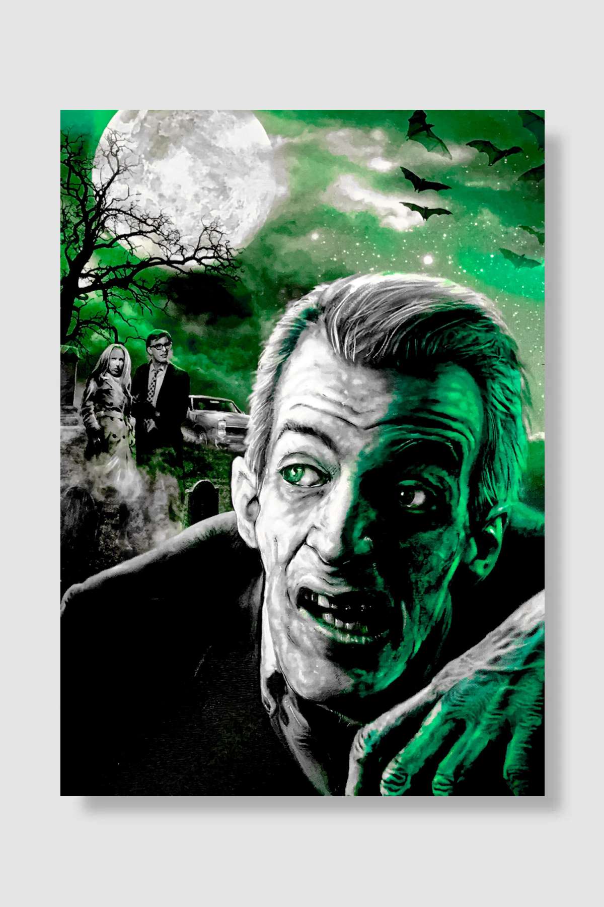 Yaşayan Ölülerin Gecesi - Night of the Living Dead Film Poster Çerçevesiz Yüksek Kalite Film Afiş Duvar Poster