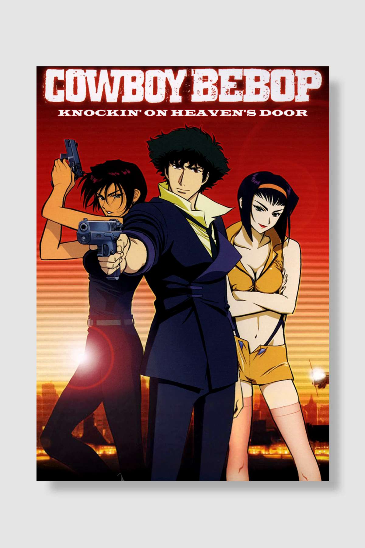 Cowboy Bebop Cennet Kapısı - カウボーイビバップ 天国の扉 Film Poster Çerçevesiz Yüksek Kalite Film Afiş Duvar Poster