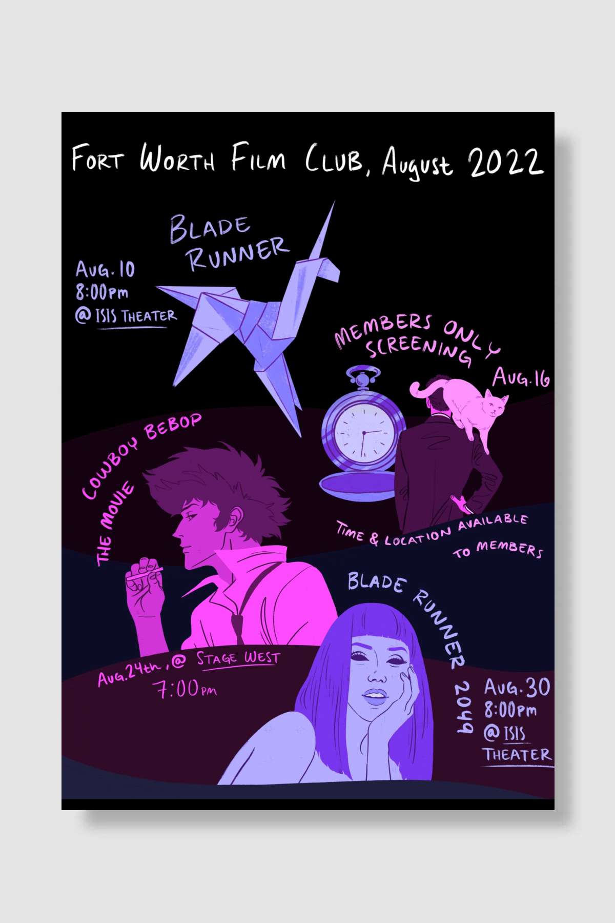 Cowboy Bebop Cennet Kapısı - カウボーイビバップ 天国の扉 Film Poster Çerçevesiz Yüksek Kalite Film Afiş Duvar Poster