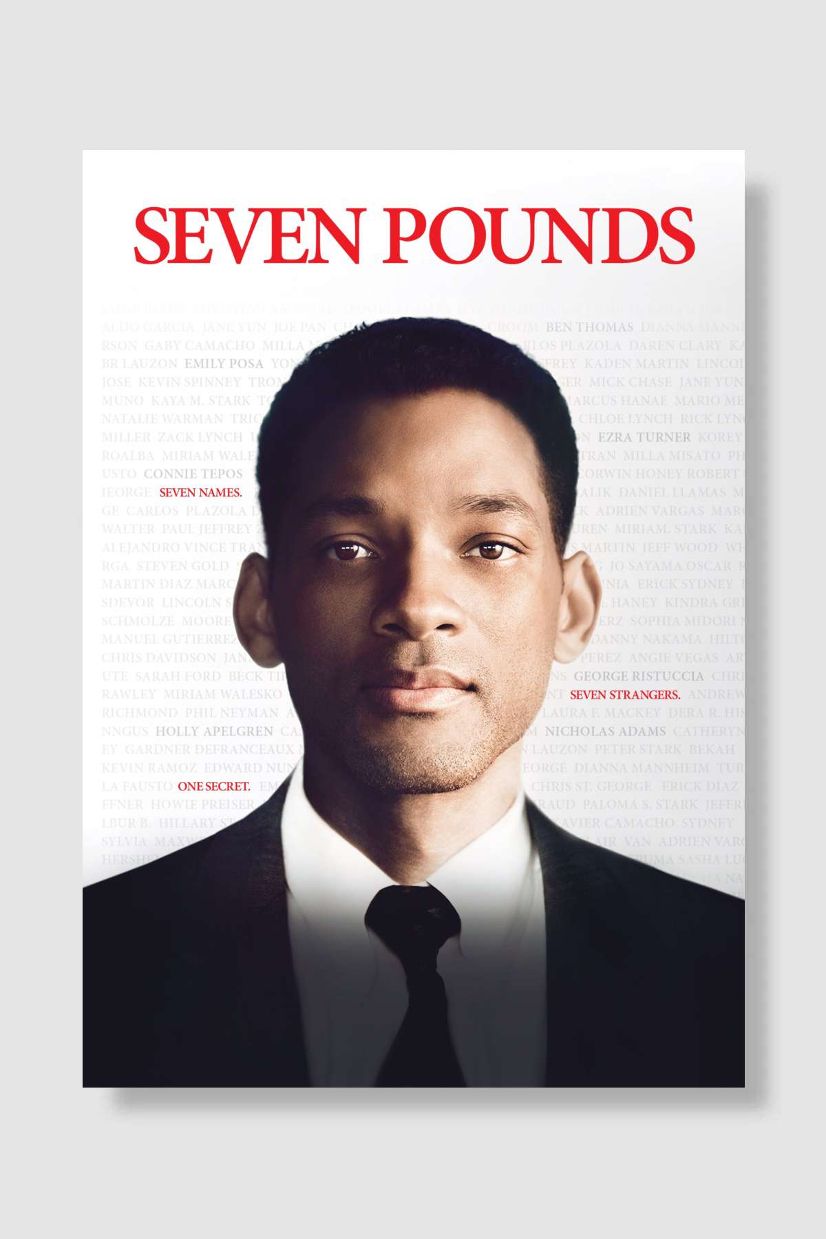 Yedi Yaşam - Seven Pounds Film Poster Çerçevesiz Yüksek Kalite Film Afiş Duvar Poster