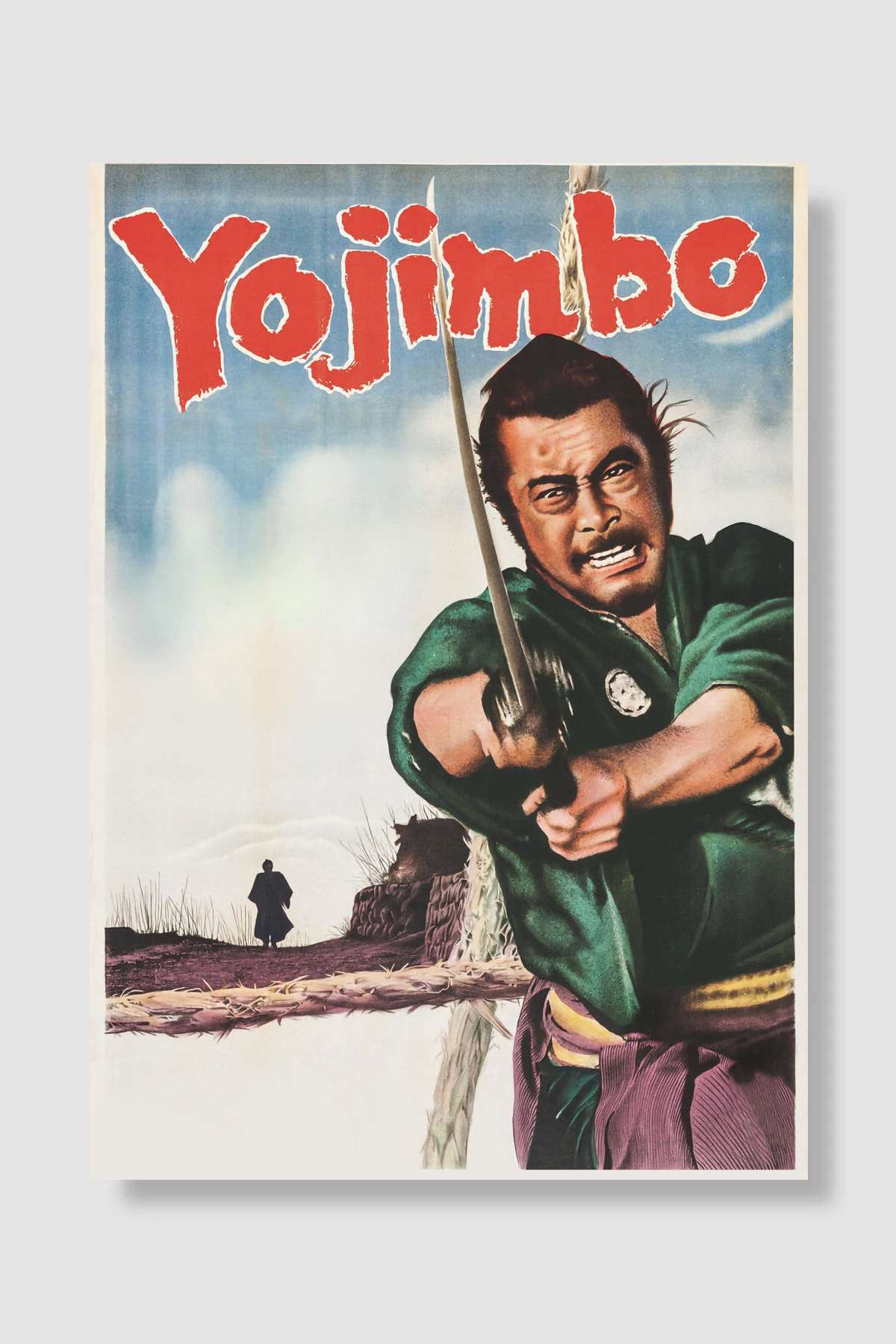 Yojimbo - 用心棒 Film Poster Çerçevesiz Yüksek Kalite Film Afiş Duvar Poster - En İyi Fiyatlarla