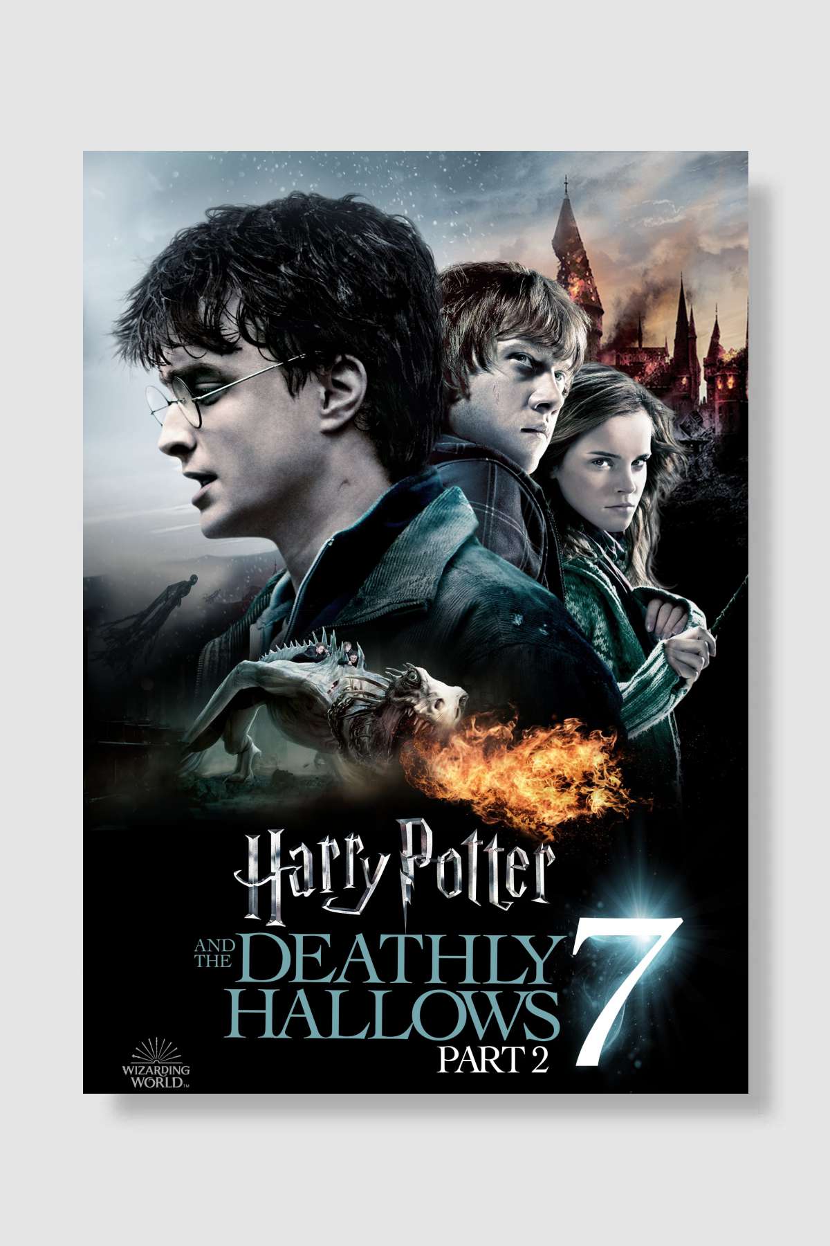 Harry Potter ve Ölüm Yadigârları: Bölüm 2 - Harry Potter and the Deathly Hallows: Part 2 Film Poster Çerçevesiz Yüksek Kalite Film Afiş Duvar Poster
