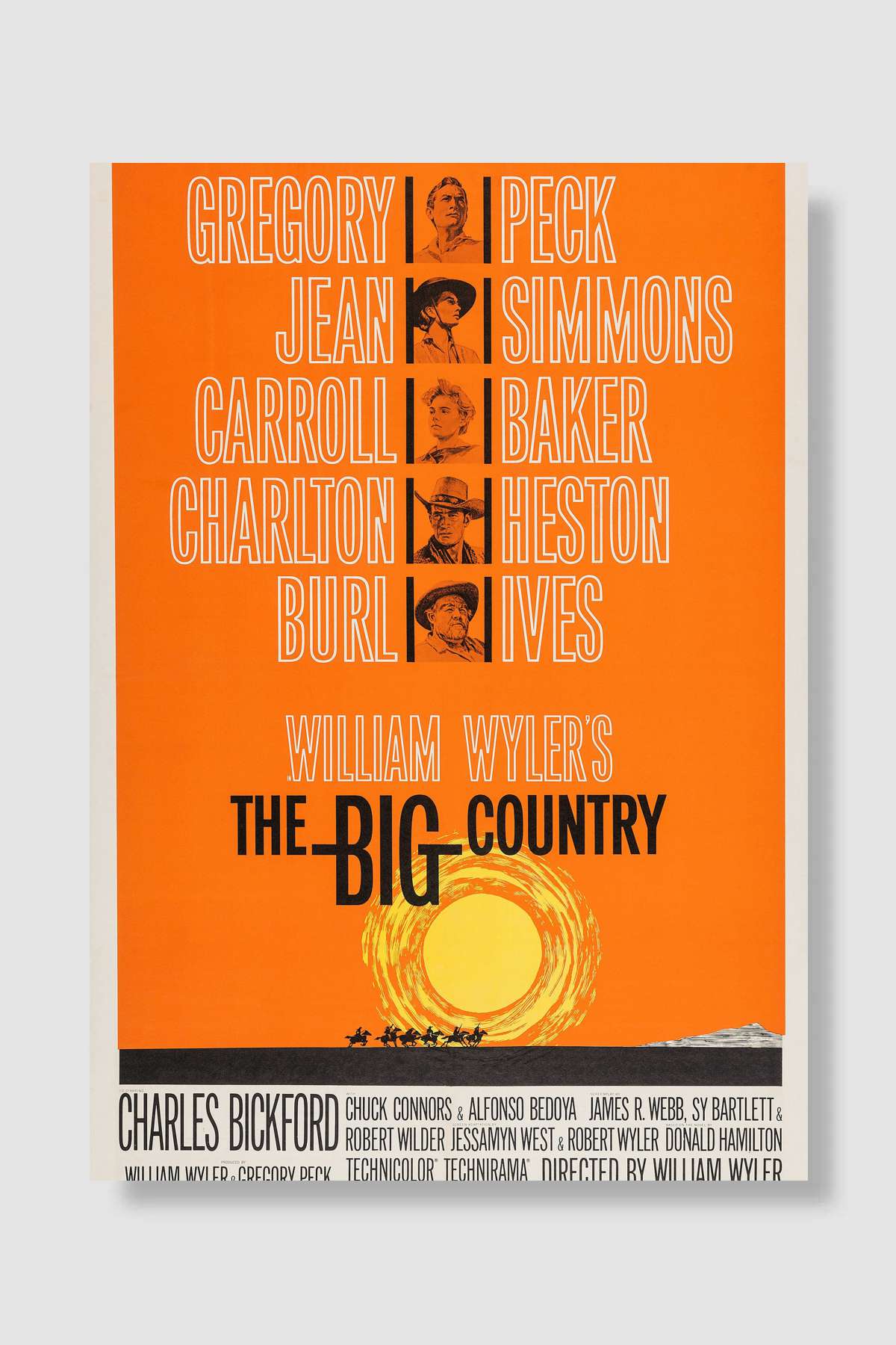 The Big Country Film Poster Çerçevesiz Yüksek Kalite Film Afiş Duvar Poster