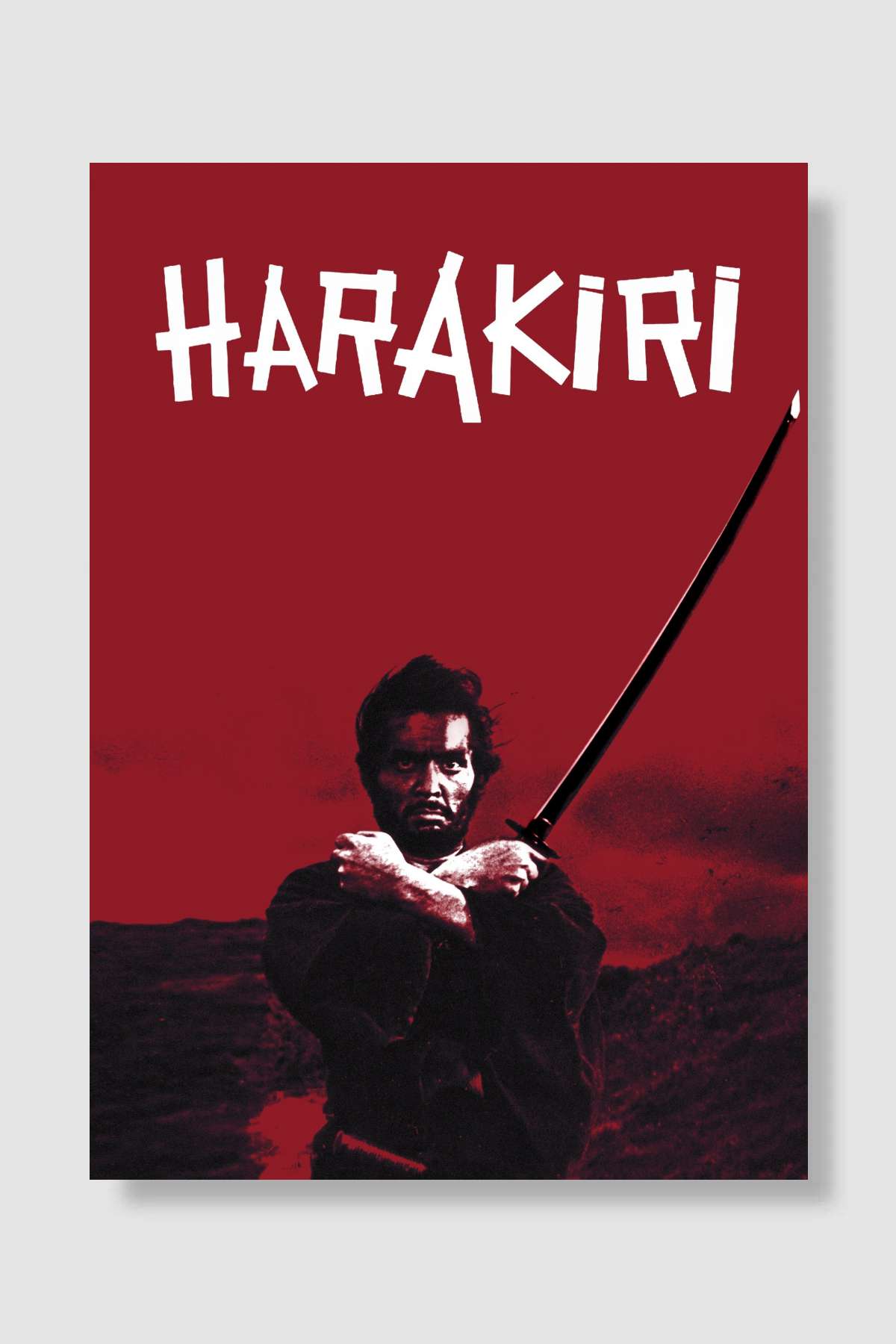 Harakiri - 切腹 Film Poster Çerçevesiz Yüksek Kalite Film Afiş Duvar Poster