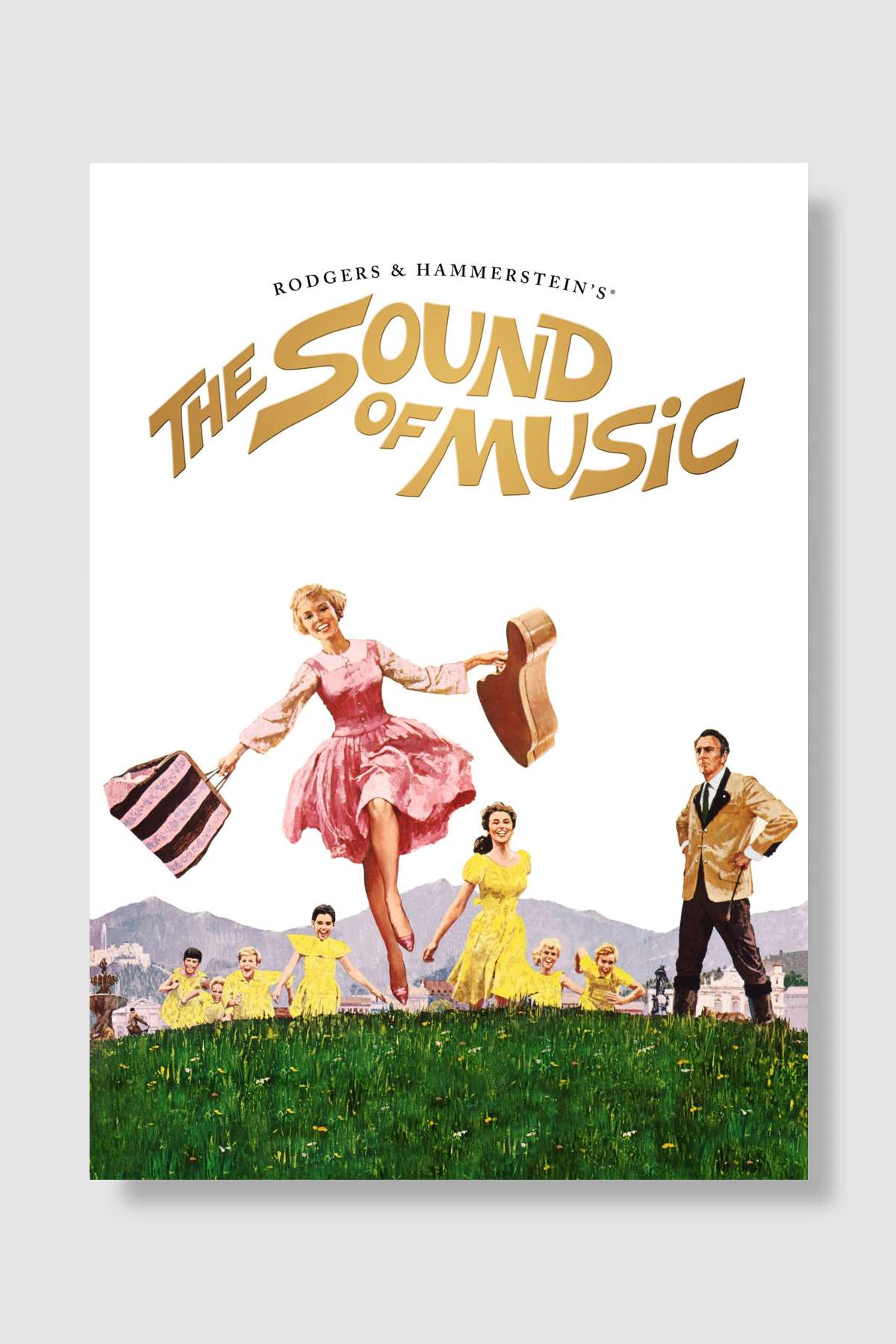 Neşeli Günler - The Sound of Music Film Poster Çerçevesiz Yüksek Kalite Film Afiş Duvar Poster