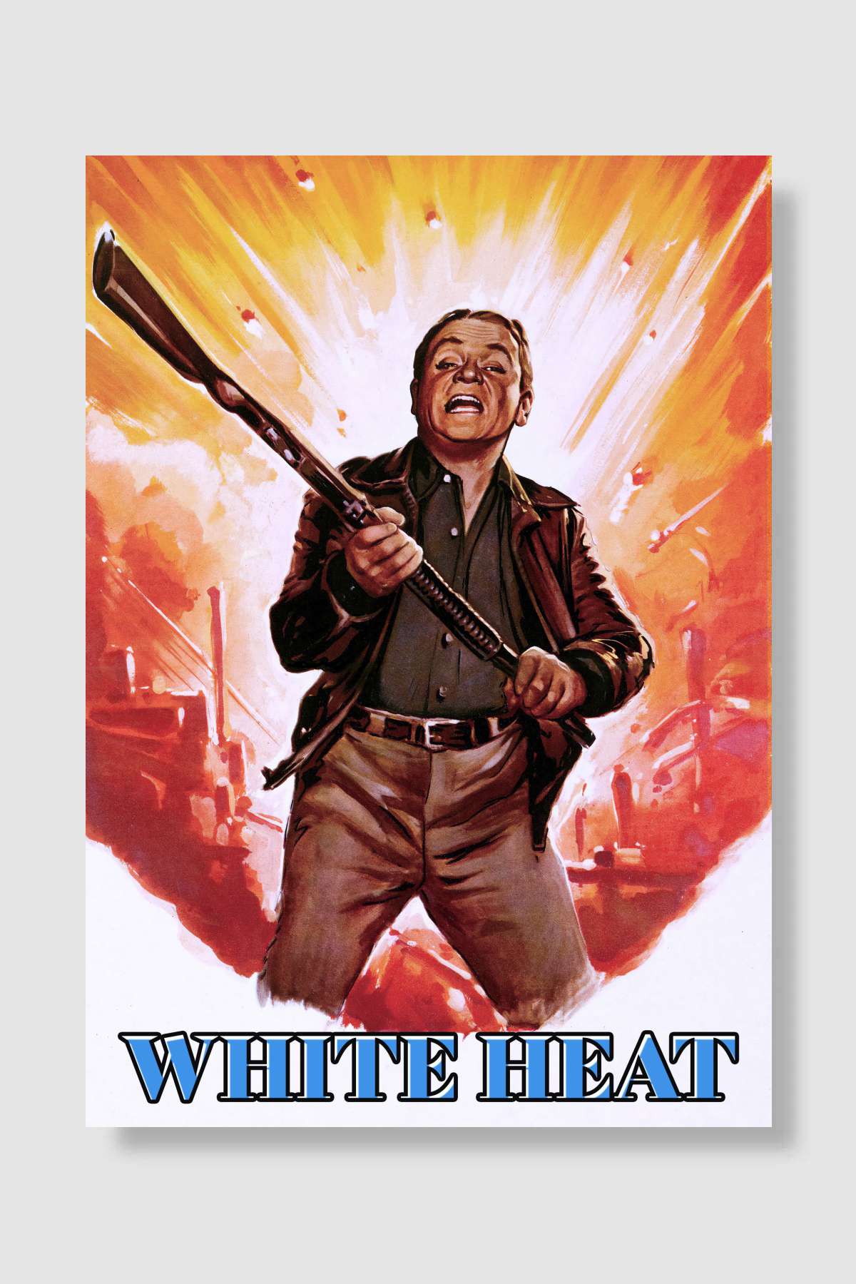 Cehennem Alevi - White Heat Film Poster Çerçevesiz Yüksek Kalite Film Afiş Duvar Poster