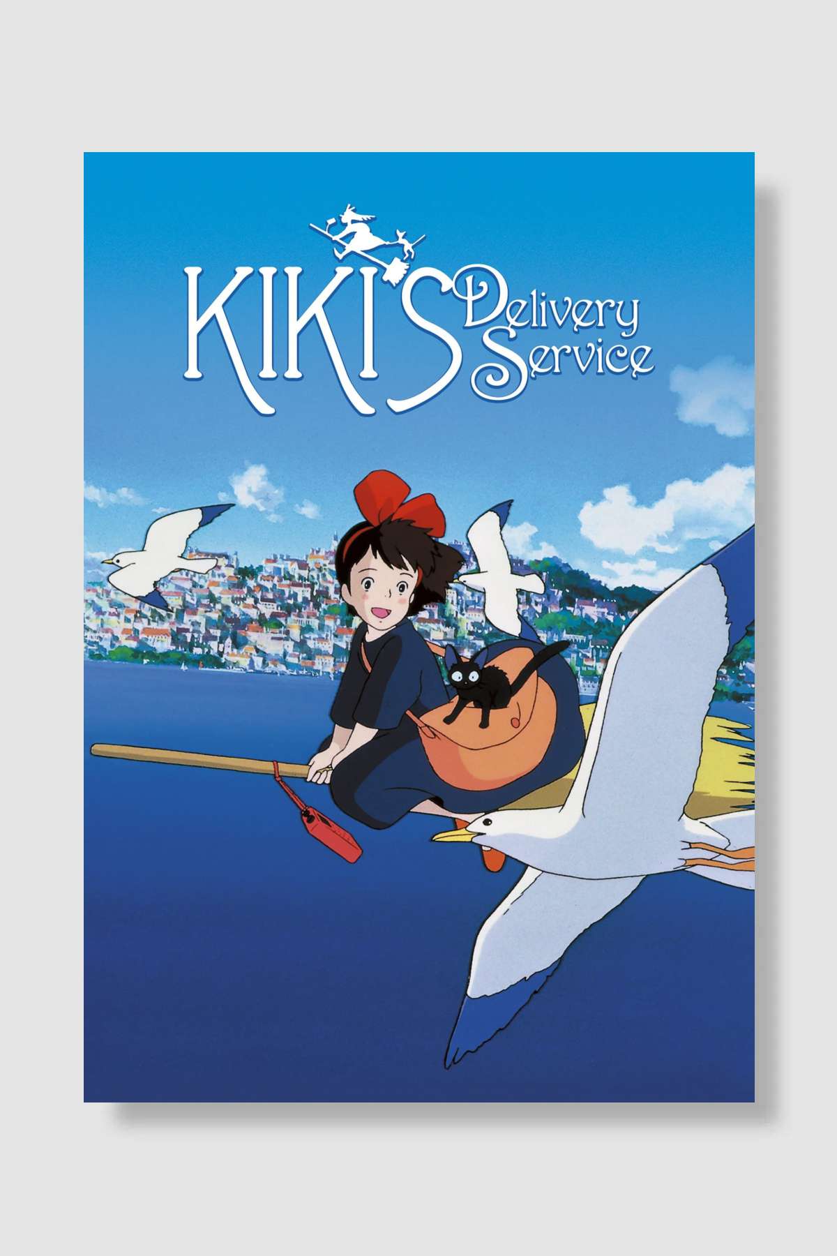 Küçük Cadı Kiki - 魔女の宅急便 Film Poster Çerçevesiz Yüksek Kalite Film Afiş Duvar Poster