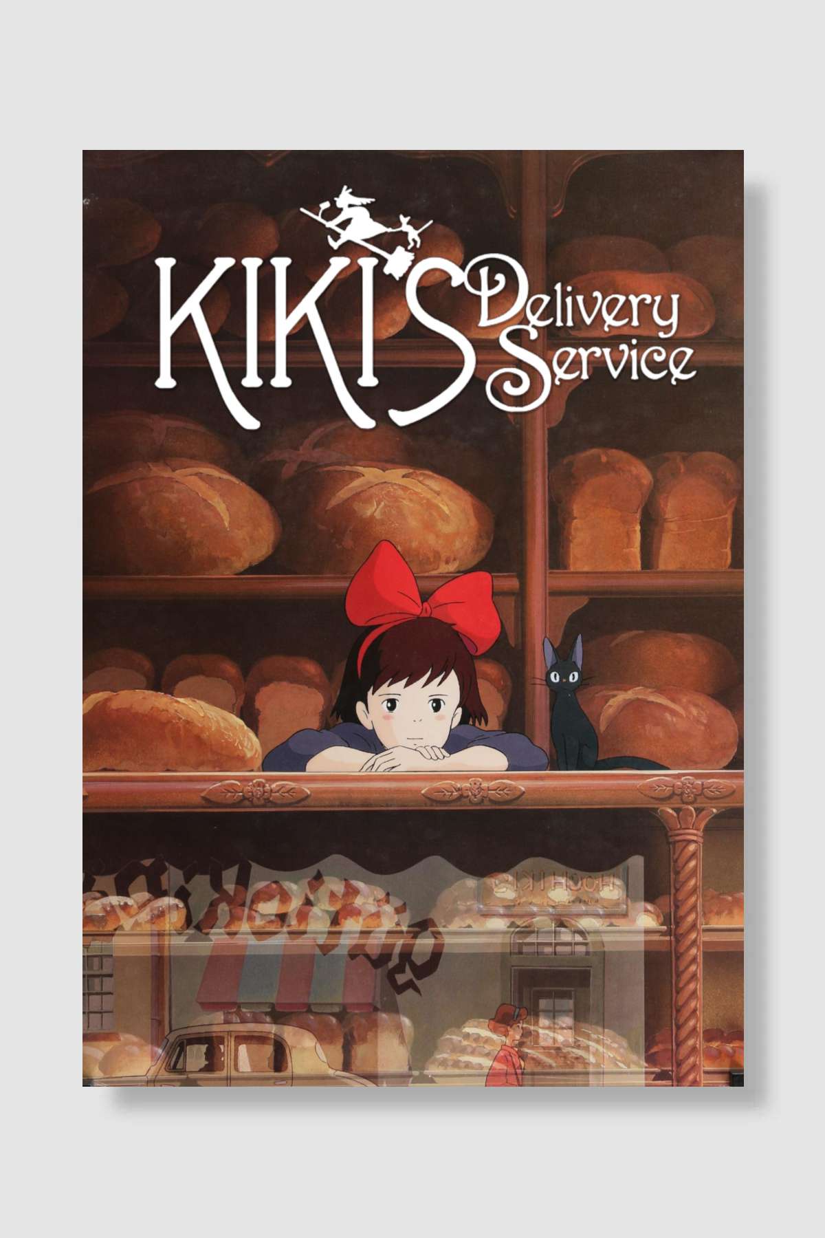 Küçük Cadı Kiki - 魔女の宅急便 Film Poster Çerçevesiz Yüksek Kalite Film Afiş Duvar Poster