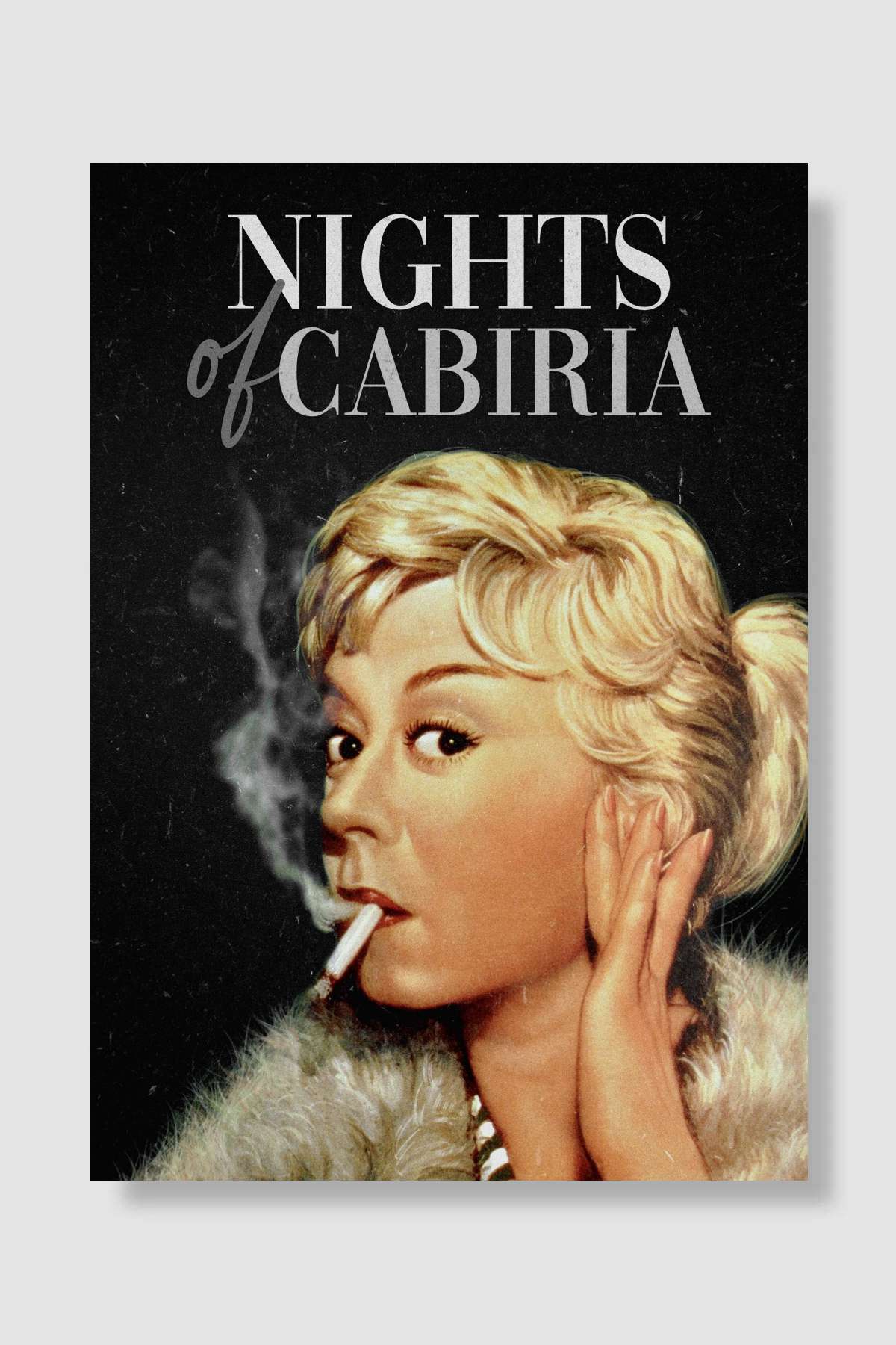 Cabiria'nın Geceleri - Le notti di Cabiria Film Poster Çerçevesiz Yüksek Kalite Film Afiş Duvar Poster - En İyi Fiyatlarla