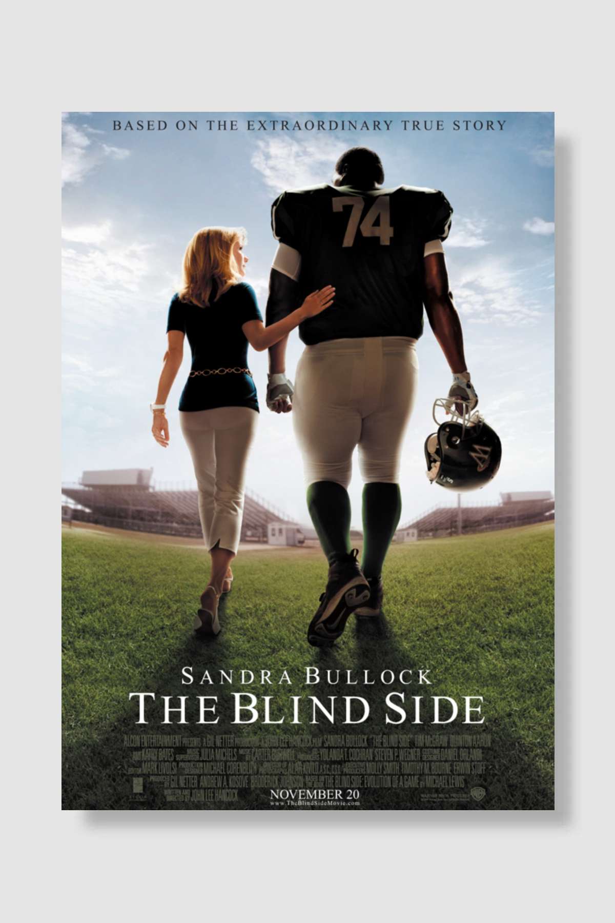 Kör Nokta - The Blind Side Film Poster Çerçevesiz Yüksek Kalite Film Afiş Duvar Poster