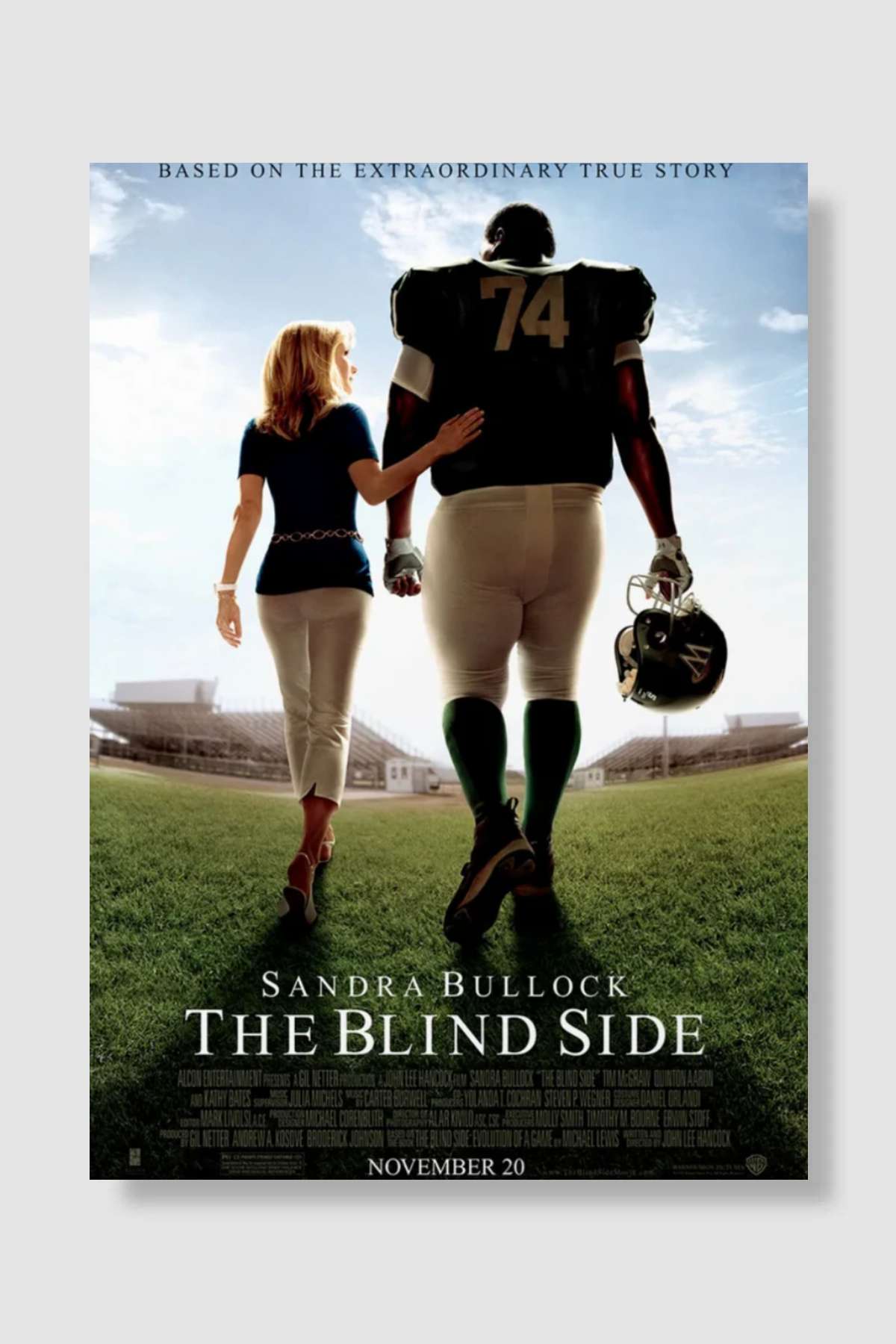 Kör Nokta - The Blind Side Film Poster Çerçevesiz Yüksek Kalite Film Afiş Duvar Poster