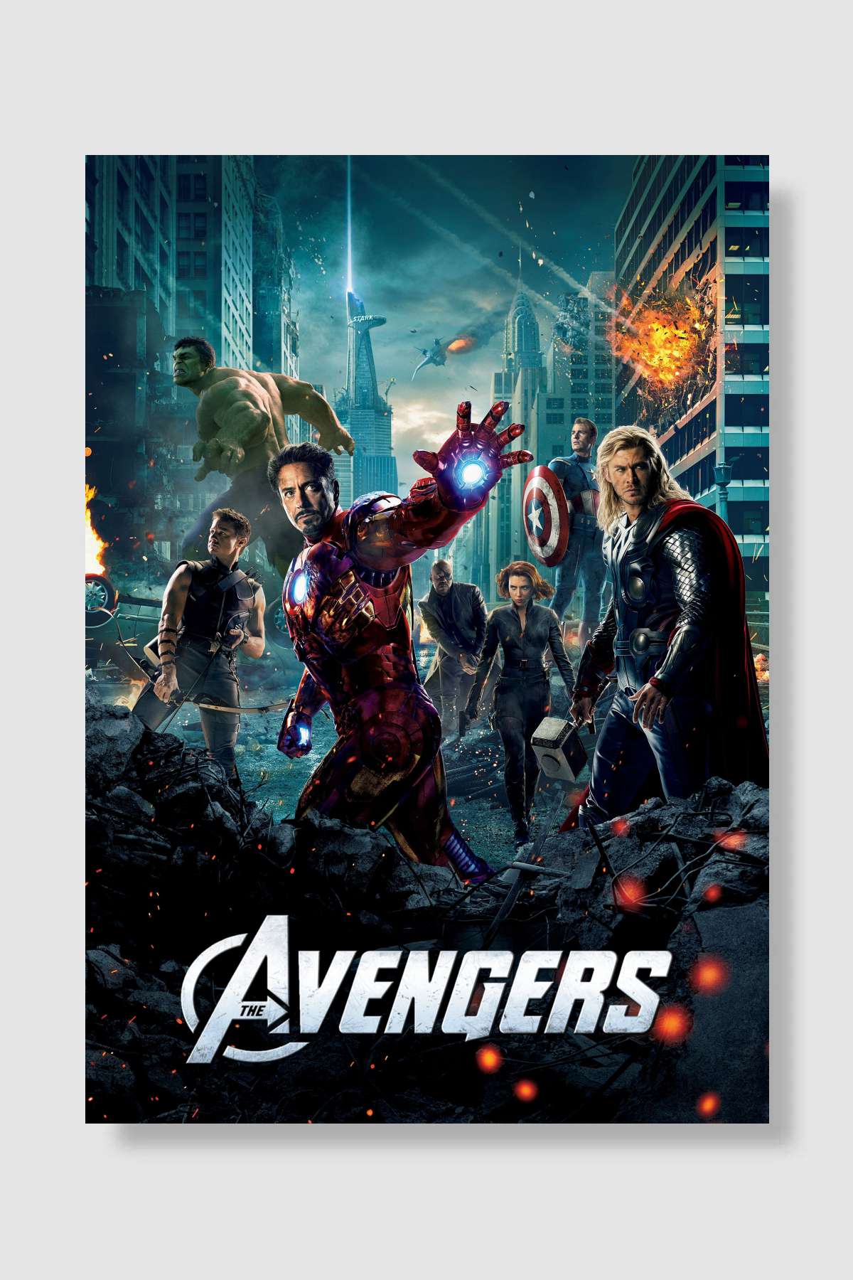 Yenilmezler - The Avengers Film Poster Çerçevesiz Yüksek Kalite Film Afiş Duvar Poster
