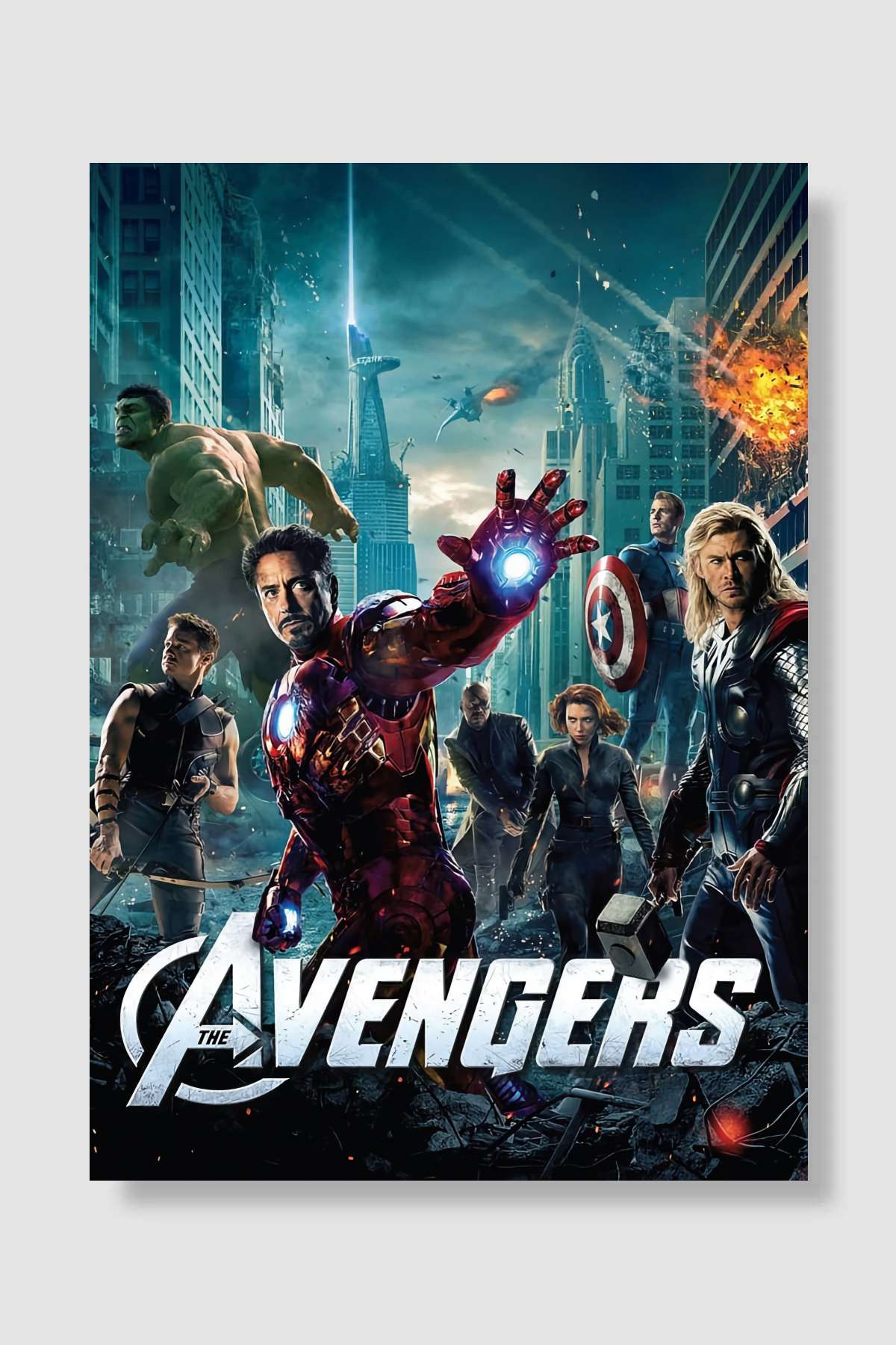 Yenilmezler - The Avengers Film Poster Çerçevesiz Yüksek Kalite Film Afiş Duvar Poster