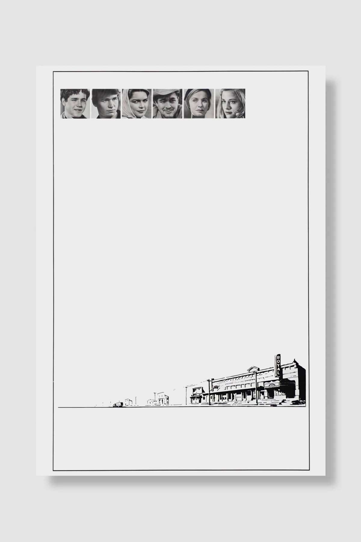 Son Gösteri - The Last Picture Show Film Poster Çerçevesiz Yüksek Kalite Film Afiş Duvar Poster