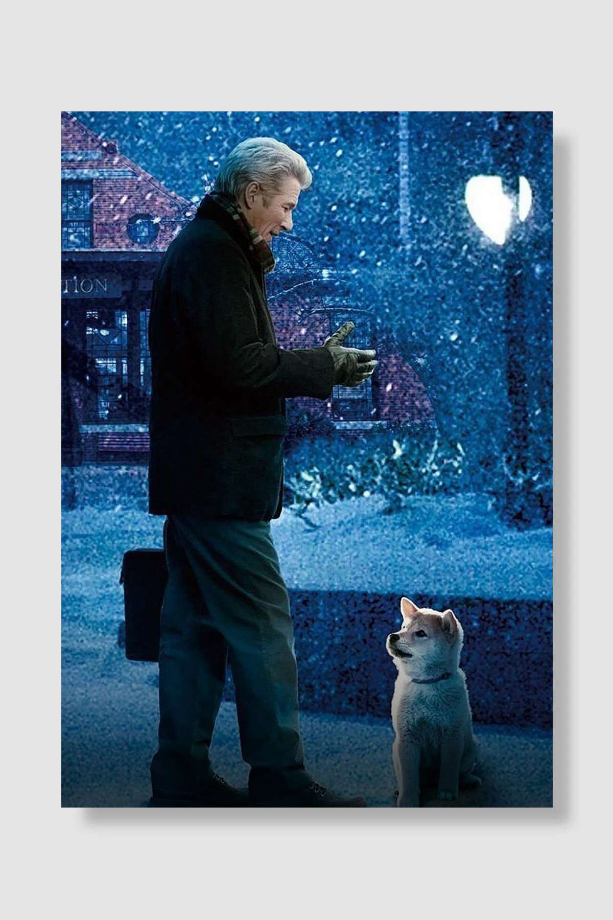 Hachi: Bir Köpeğin Hikayesi - Hachi: A Dog's Tale Film Poster Çerçevesiz Yüksek Kalite Film Afiş Duvar Poster