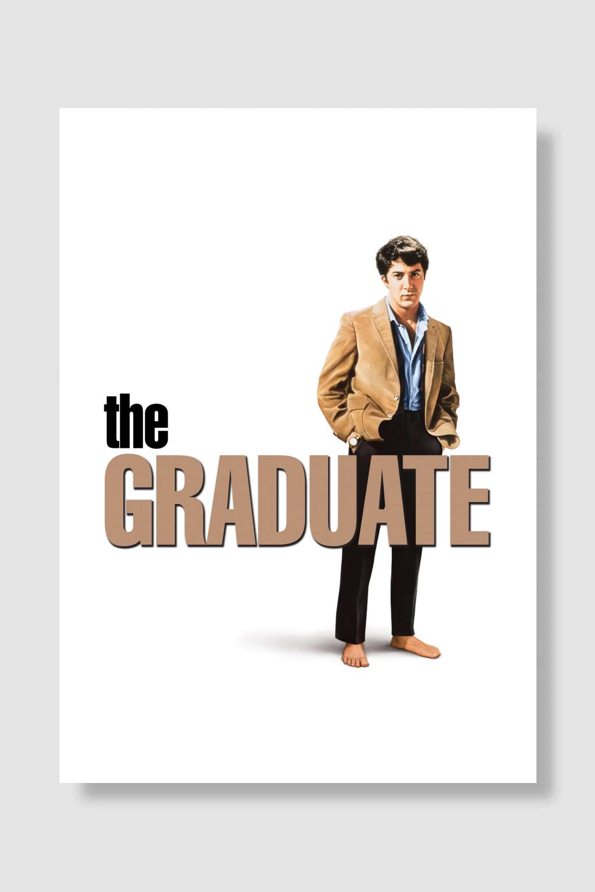 Aşk Mevsimi - The Graduate Film Poster Çerçevesiz Yüksek Kalite Film Afiş Duvar Poster - En İyi Fiyatlarla