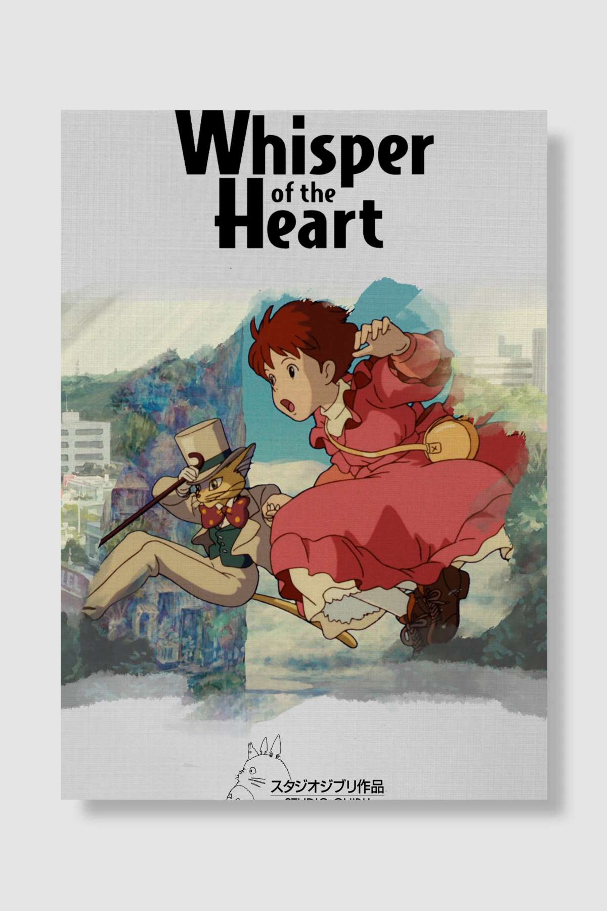 Yüreğinin Sesi - 耳をすませば Film Poster Çerçevesiz Yüksek Kalite Film Afiş Duvar Poster