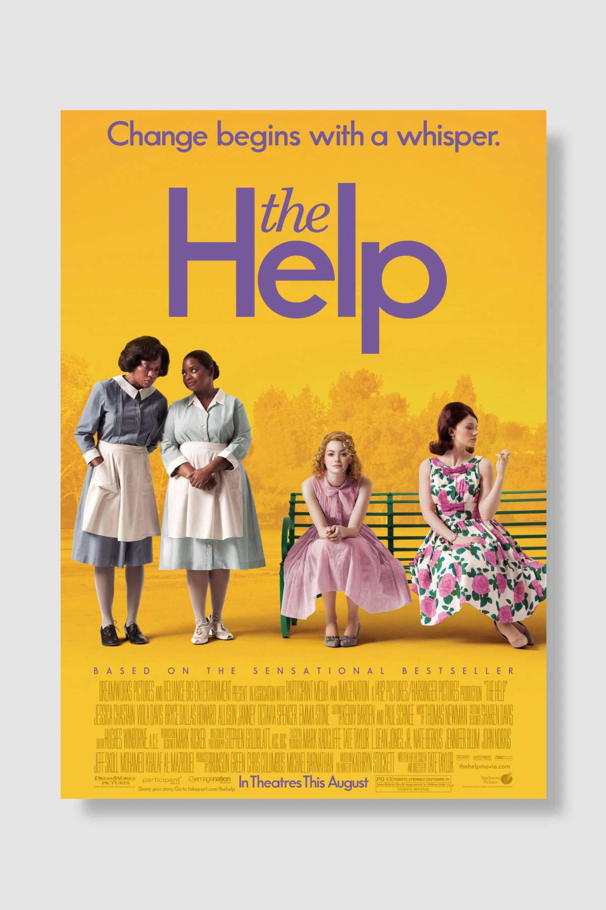 Duyguların Rengi - The Help Film Poster Çerçevesiz Yüksek Kalite Film Afiş Duvar Poster