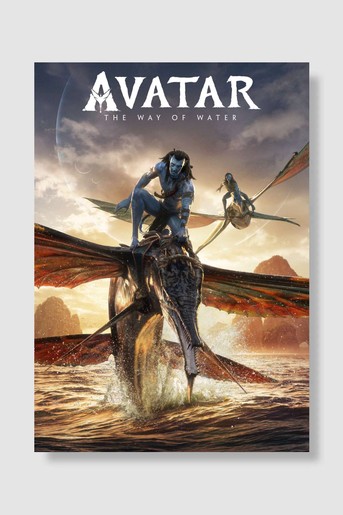 Avatar: Suyun Yolu - Avatar: The Way of Water Film Poster Çerçevesiz Yüksek Kalite Film Afiş Duvar Poster