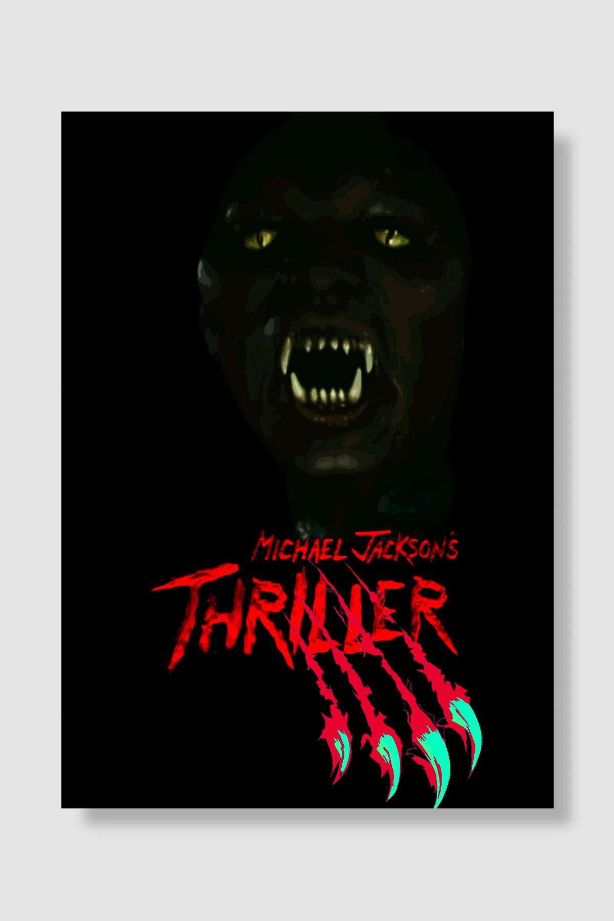 Michael Jackson's Thriller Film Poster Çerçevesiz Yüksek Kalite Film Afiş Duvar Poster - En İyi Fiyatlarla