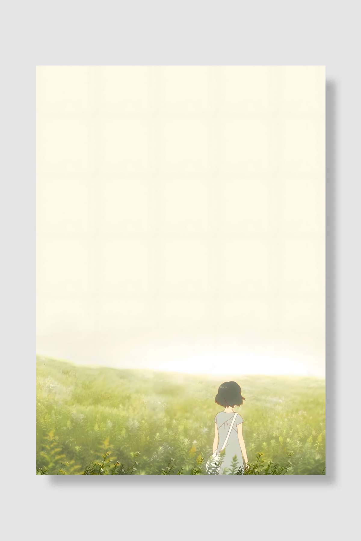 Kurt Çocuklar - おおかみこどもの雨と雪 Film Poster Çerçevesiz Yüksek Kalite Film Afiş Duvar Poster