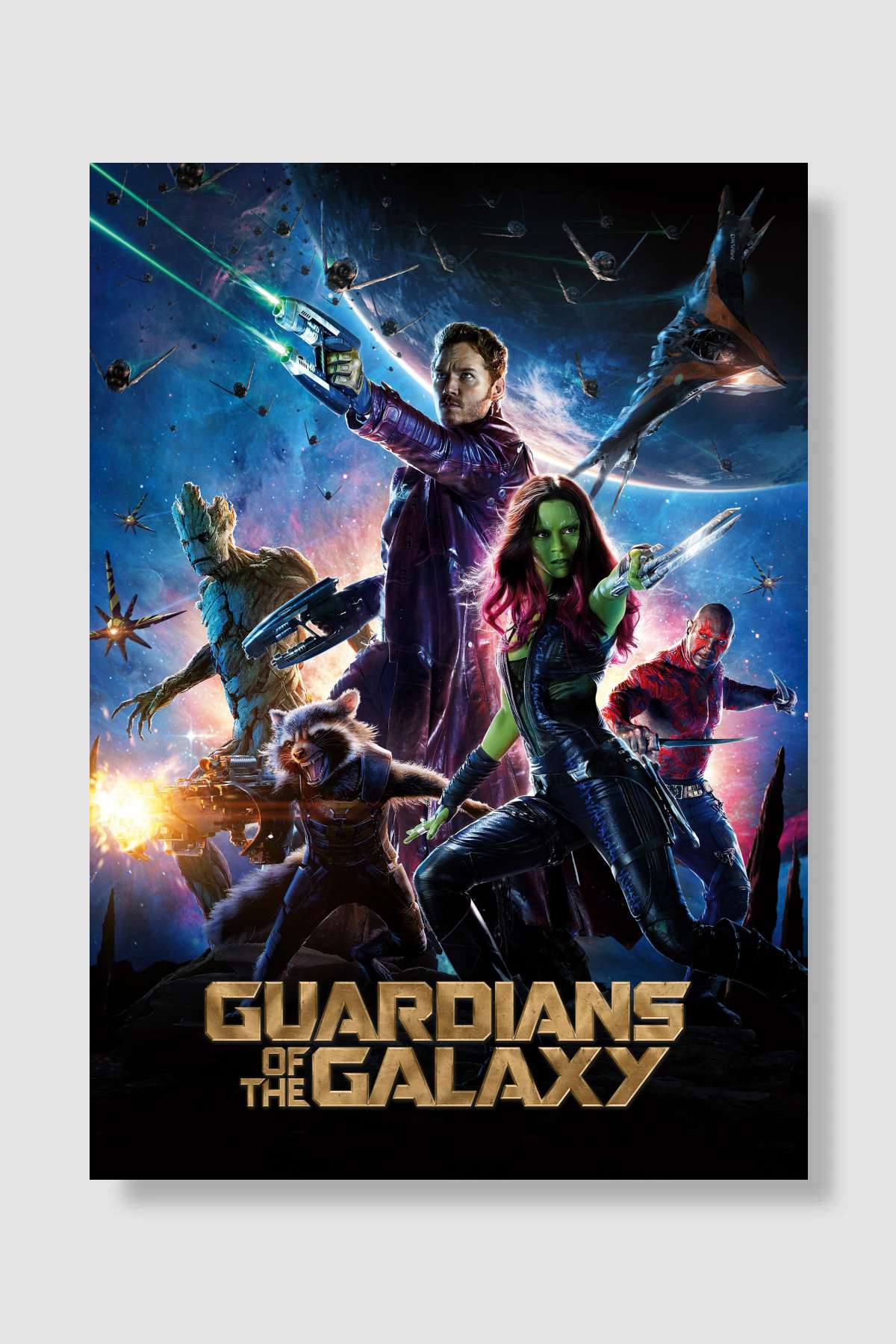 Galaksinin Koruyucuları - Guardians of the Galaxy Film Poster Çerçevesiz Yüksek Kalite Film Afiş Duvar Poster