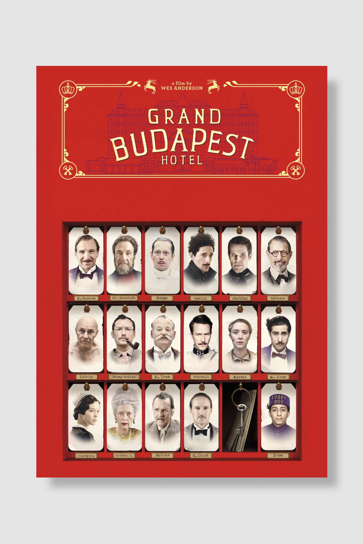 Büyük Budapeşte Oteli - The Grand Budapest Hotel Film Poster Çerçevesiz Yüksek Kalite Film Afiş Duvar Poster