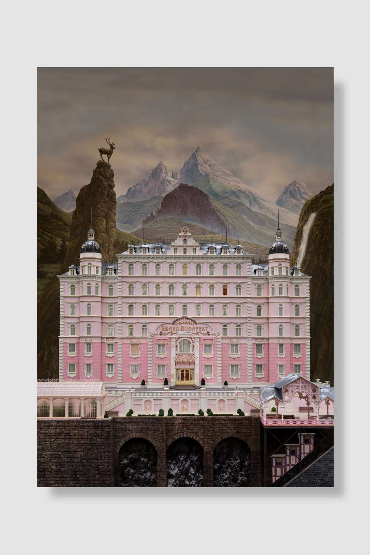 Büyük Budapeşte Oteli - The Grand Budapest Hotel Film Poster Çerçevesiz Yüksek Kalite Film Afiş Duvar Poster