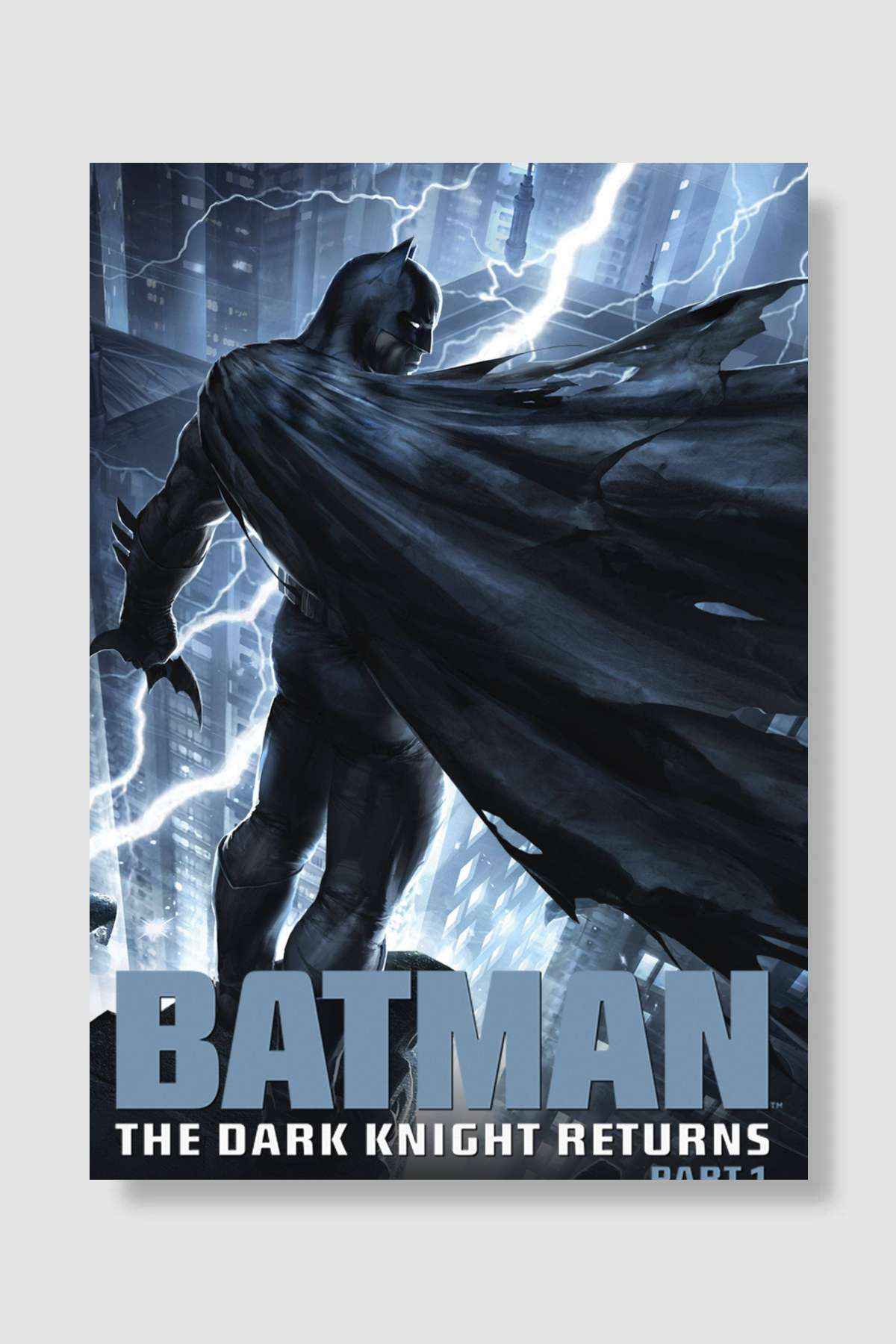 Batman: Kara Şövalye Dönüyor 1. Bölüm - Batman: The Dark Knight Returns, Part 1 Film Poster Çerçevesiz Yüksek Kalite Film Afiş Duvar Poster