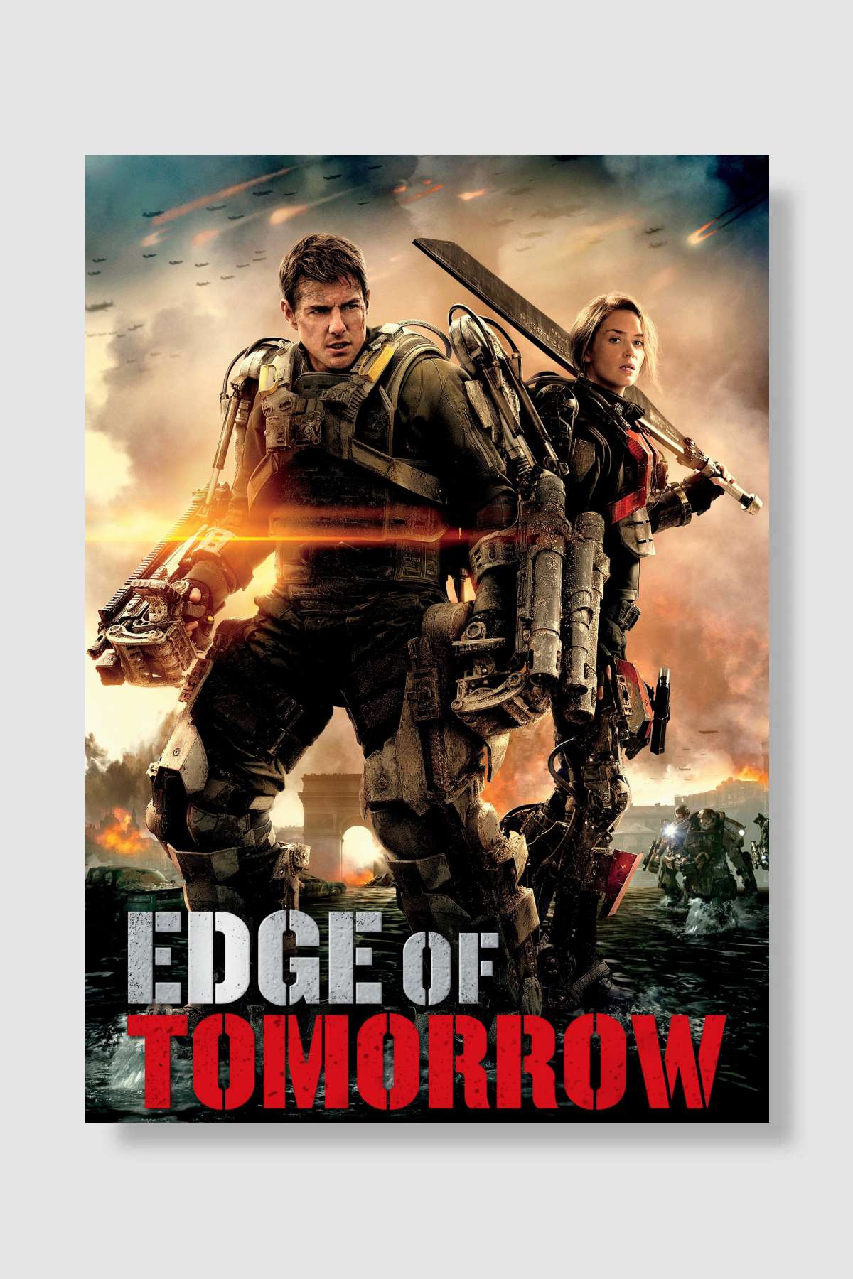 Yarının Sınırında - Edge of Tomorrow Film Poster Çerçevesiz Yüksek Kalite Film Afiş Duvar Poster