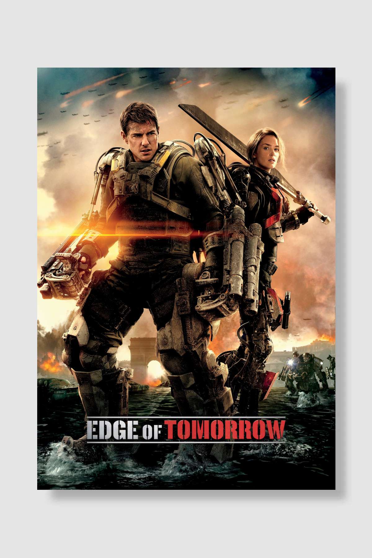 Yarının Sınırında - Edge of Tomorrow Film Poster Çerçevesiz Yüksek Kalite Film Afiş Duvar Poster
