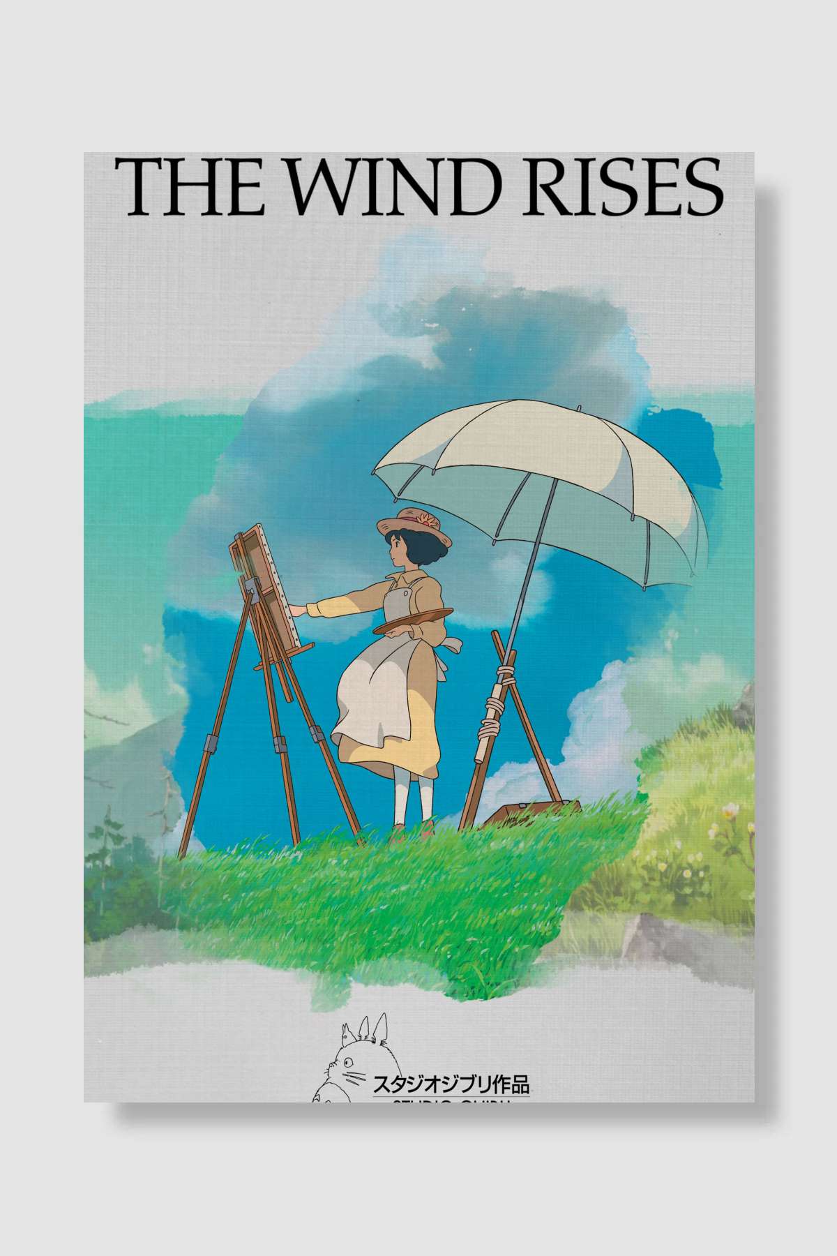 Rüzgar Yükseliyor - 風立ちぬ Film Poster Çerçevesiz Yüksek Kalite Film Afiş Duvar Poster