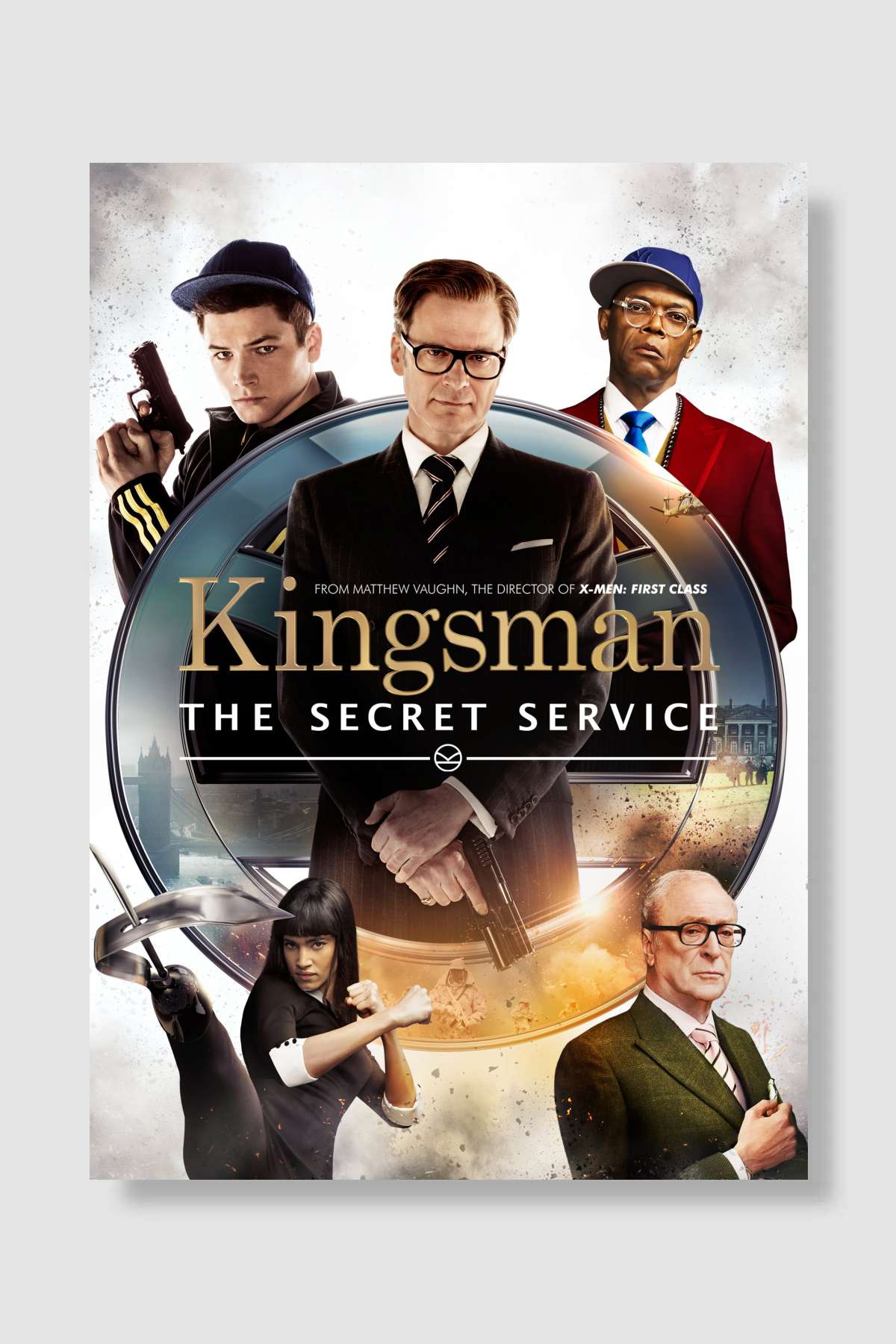 Kingsman: Gizli Servis - Kingsman: The Secret Service Film Poster Çerçevesiz Yüksek Kalite Film Afiş Duvar Poster