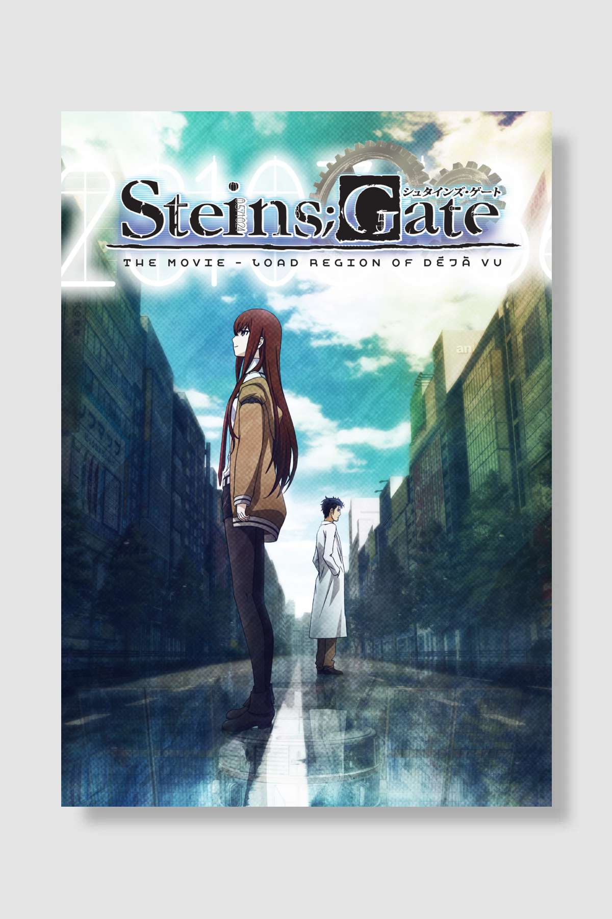 Steins;Gate Movie: Fuka Ryouiki no Déjà vu - 劇場版 STEINS;GATE 負荷領域のデジャヴ Film Poster Çerçevesiz Yüksek Kalite Film Afiş Duvar Poster