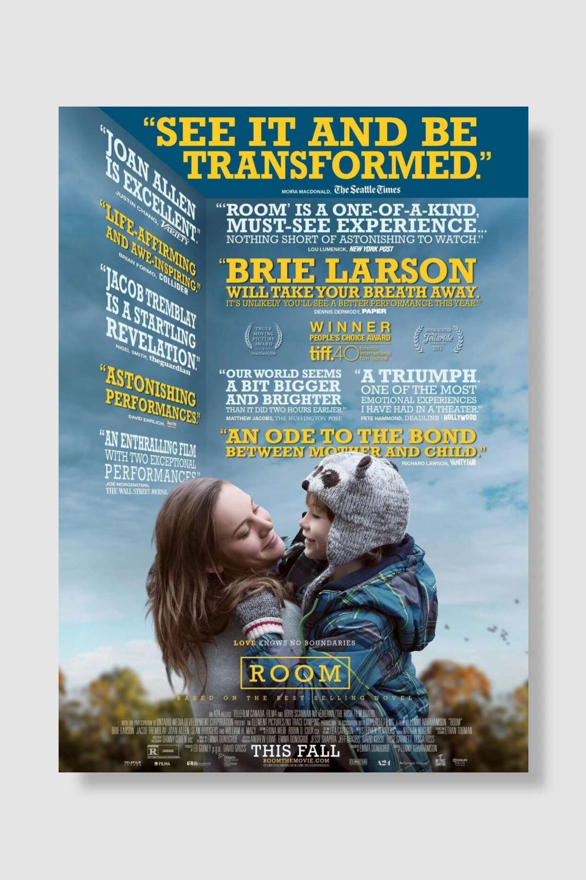 Gizli Dünya - Room Film Poster Çerçevesiz Yüksek Kalite Film Afiş Duvar Poster