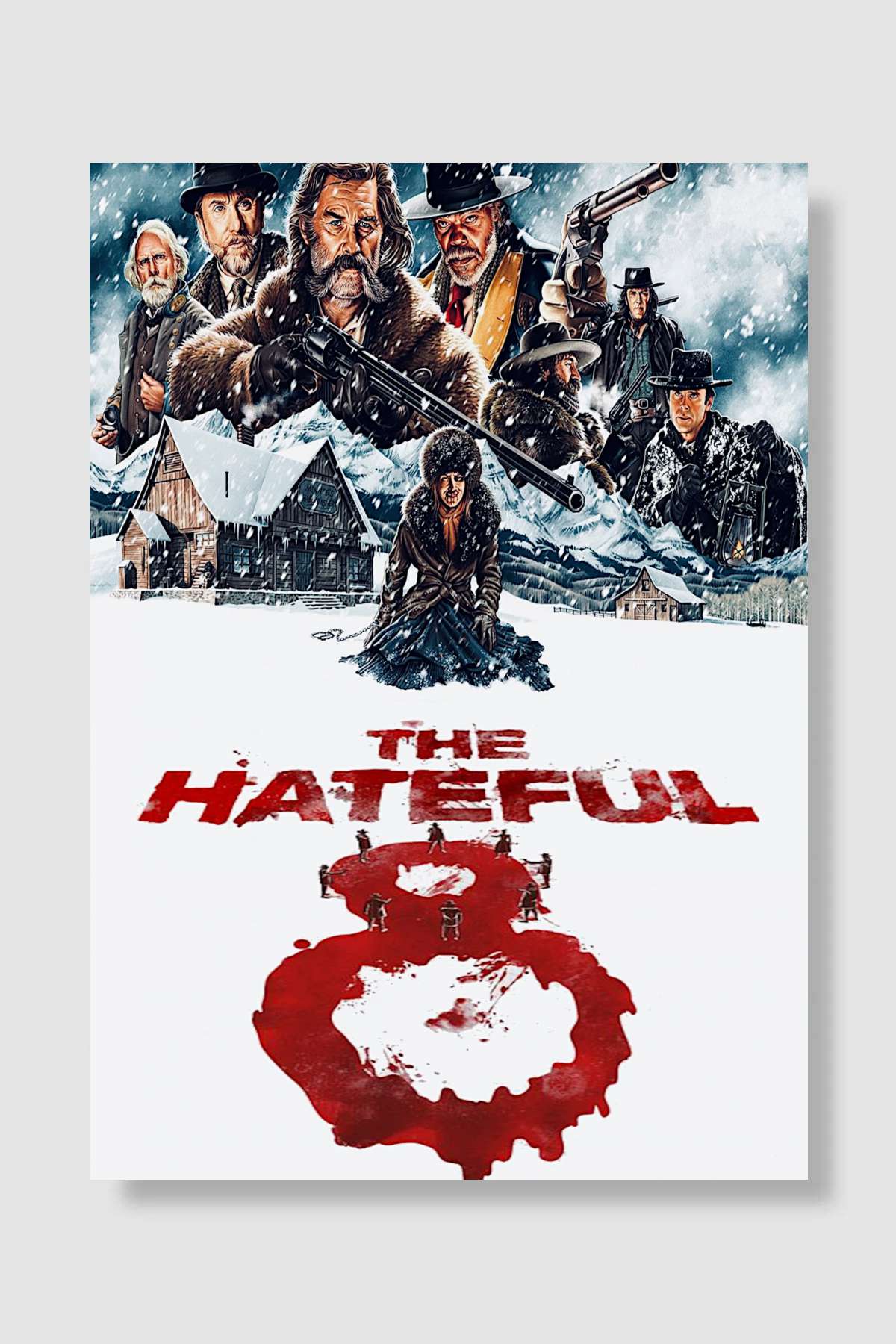 The Hateful Eight Film Poster Çerçevesiz Yüksek Kalite Film Afiş Duvar Poster