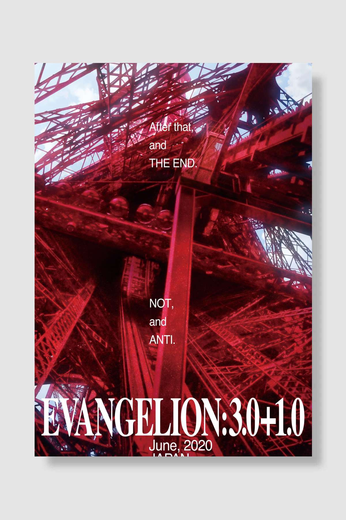 Evangelion: Bir Seferde Üç Kez 3.0+1.0 - シン・エヴァンゲリオン劇場版:|| Film Poster Çerçevesiz Yüksek Kalite Film Afiş Duvar Poster