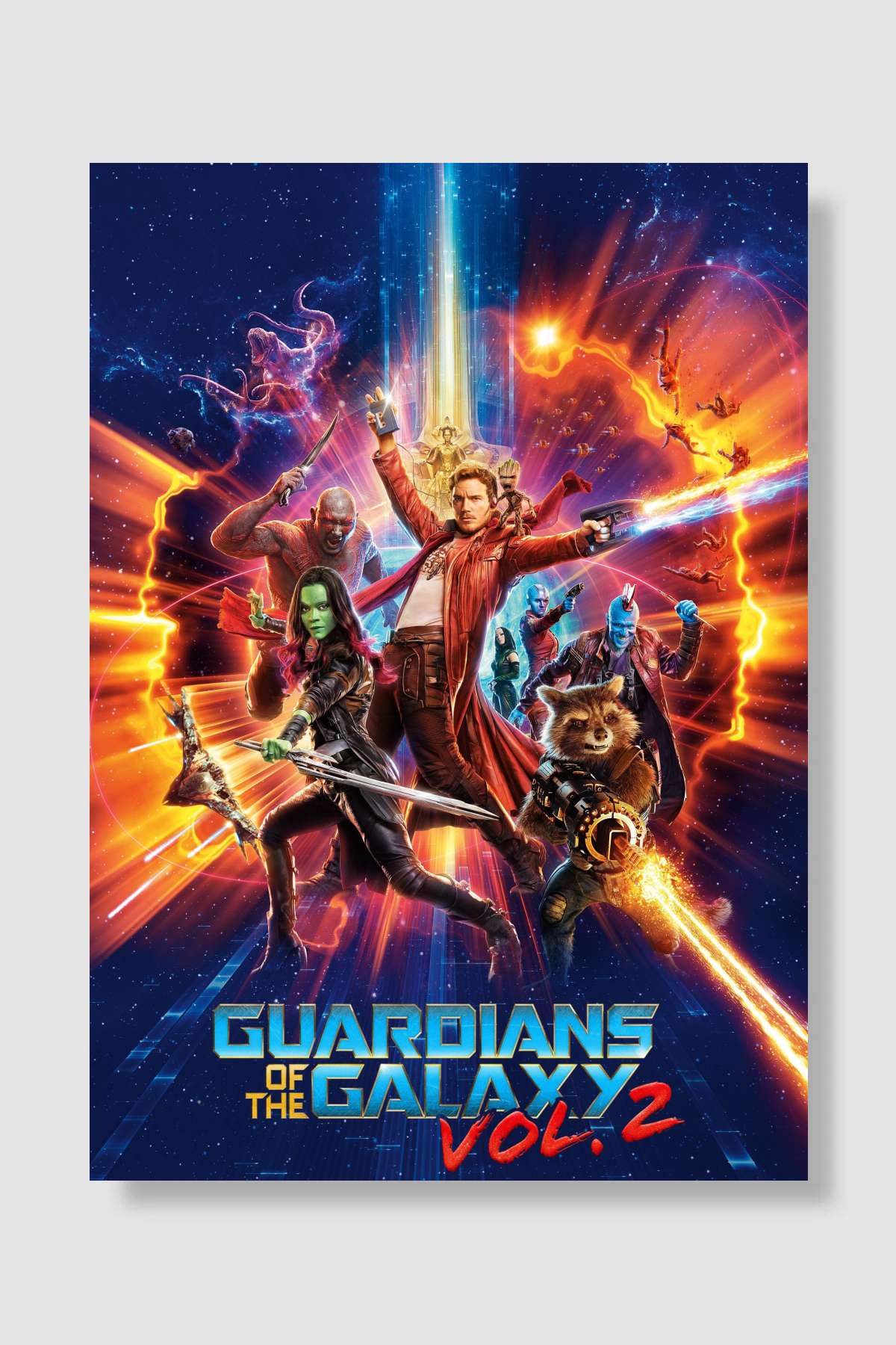Galaksinin Koruyucuları 2 - Guardians of the Galaxy Vol. 2 Film Poster Çerçevesiz Yüksek Kalite Film Afiş Duvar Poster