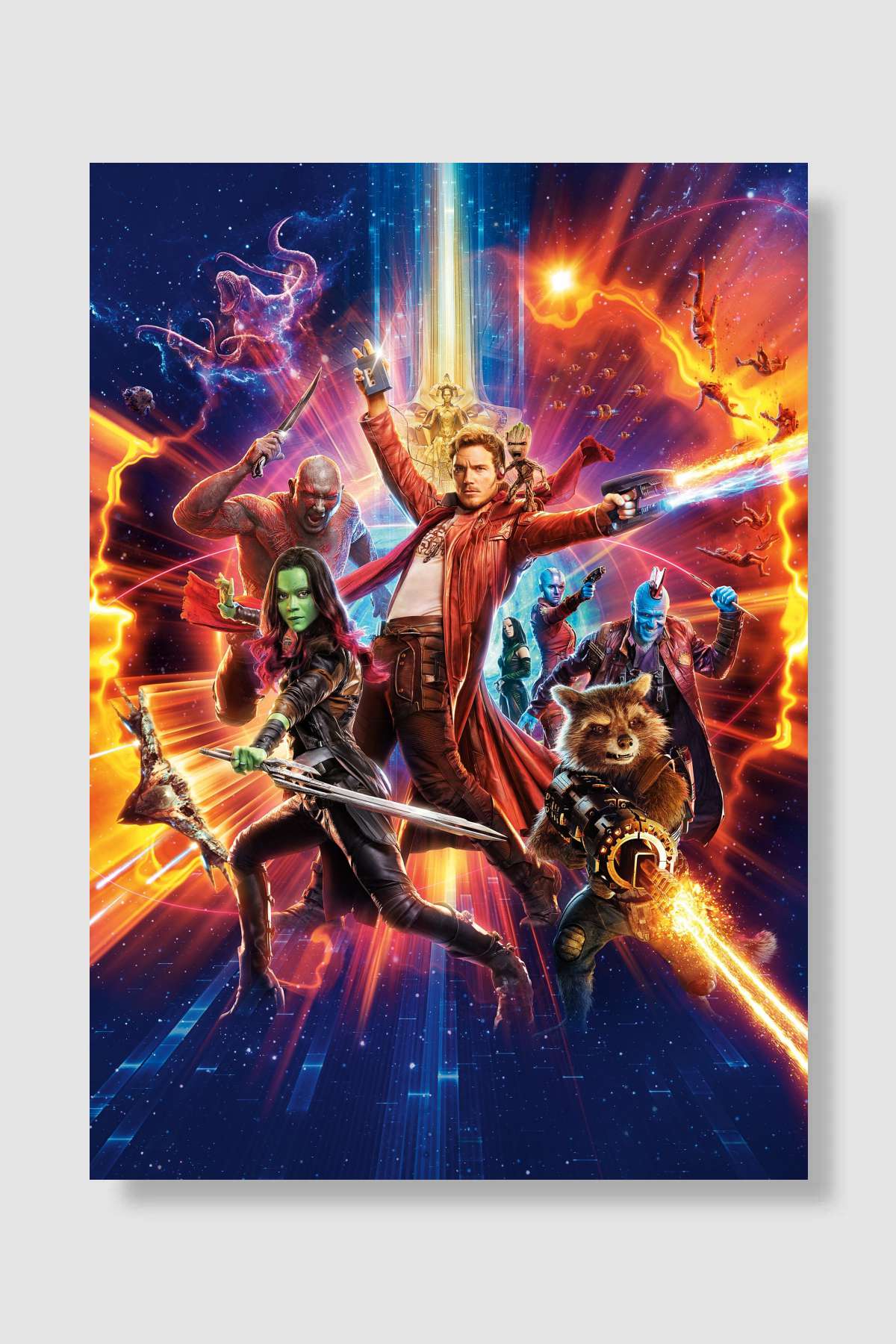 Galaksinin Koruyucuları 2 - Guardians of the Galaxy Vol. 2 Film Poster Çerçevesiz Yüksek Kalite Film Afiş Duvar Poster - En İyi Fiyatlarla
