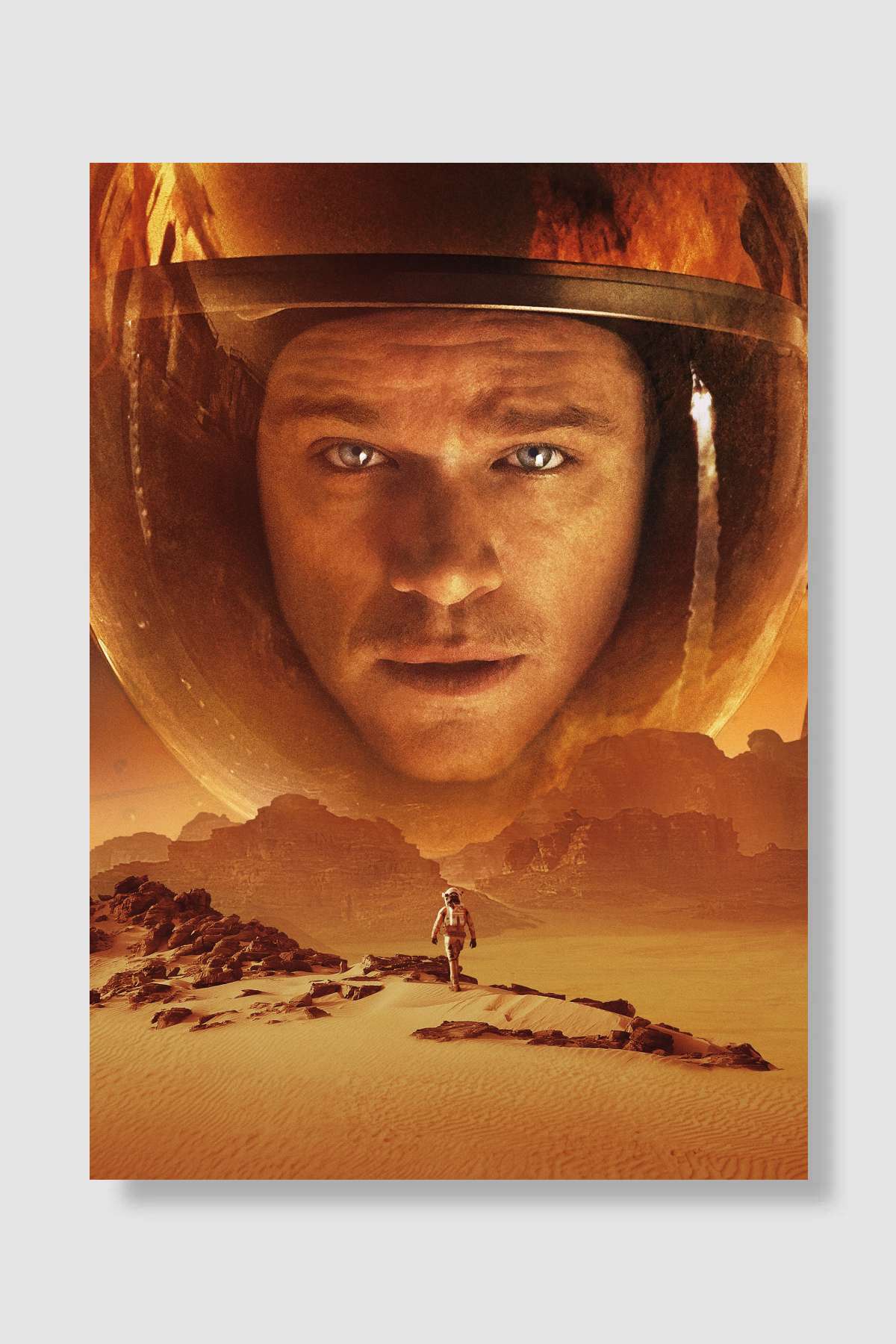 Marslı - The Martian Film Poster Çerçevesiz Yüksek Kalite Film Afiş Duvar Poster