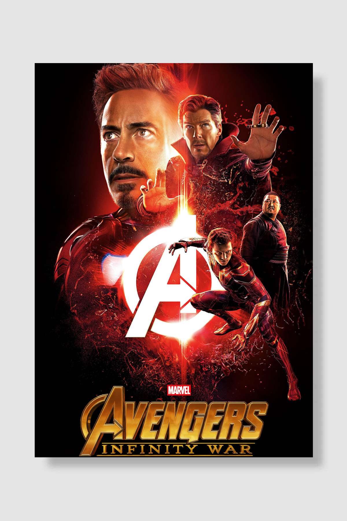 Avengers: Sonsuzluk Savaşı - Avengers: Infinity War Film Poster Çerçevesiz Yüksek Kalite Film Afiş Duvar Poster
