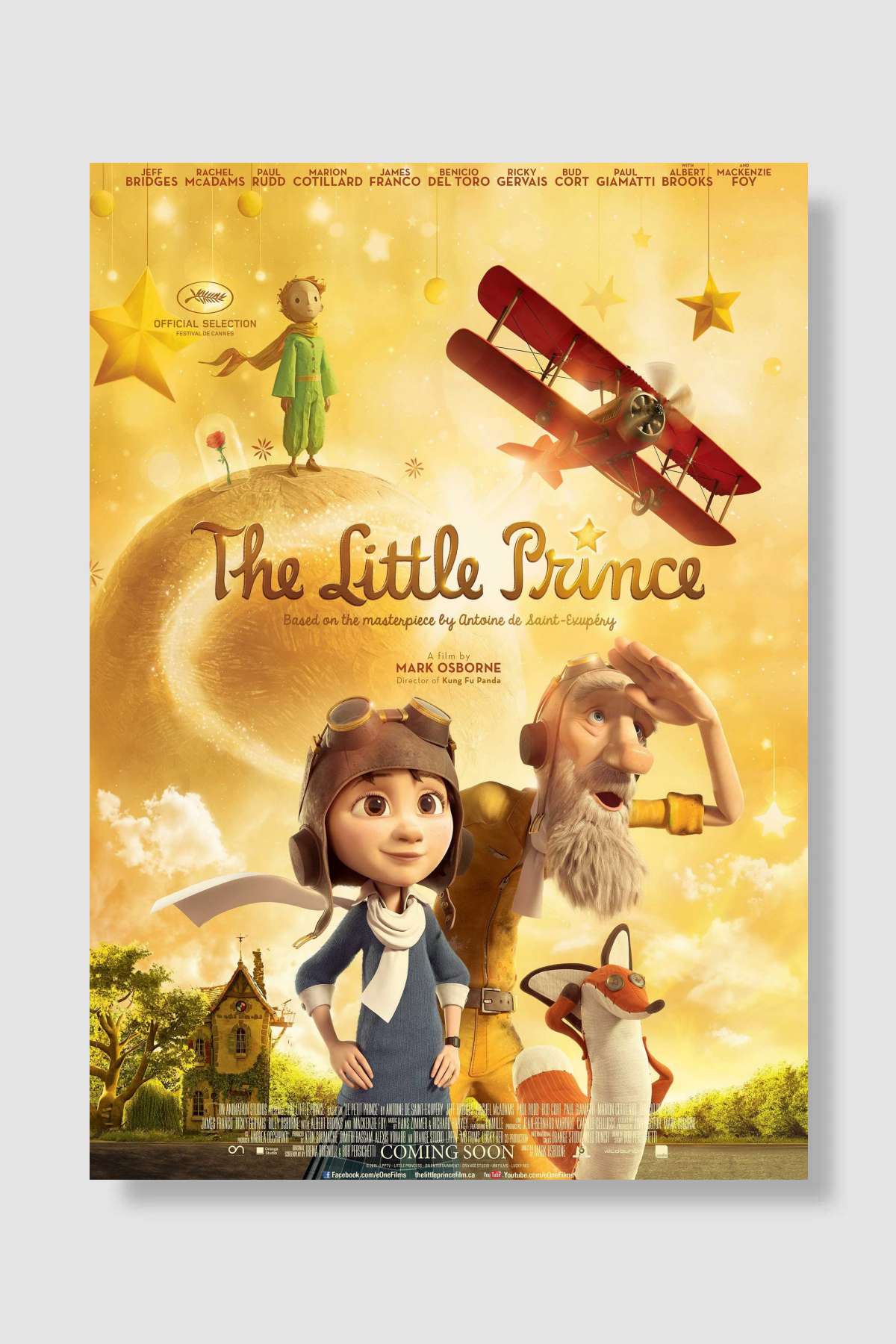 Küçük Prens - The Little Prince Film Poster Çerçevesiz Yüksek Kalite Film Afiş Duvar Poster
